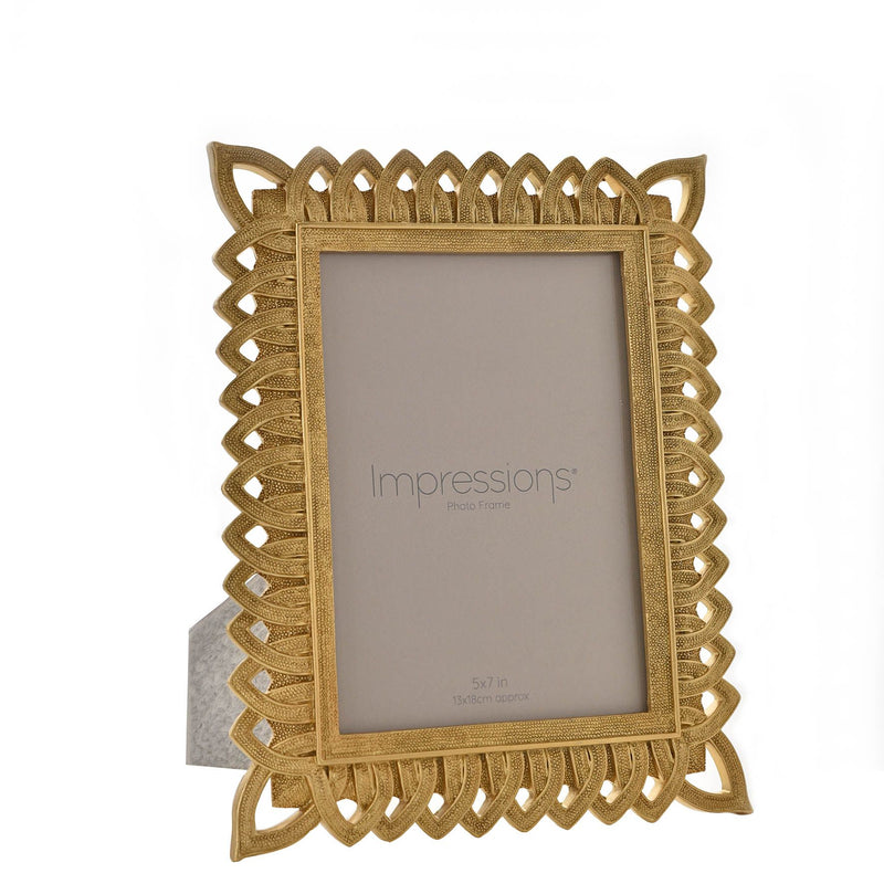 Impressions Gold Ornate Resin Frame 5" x 7"