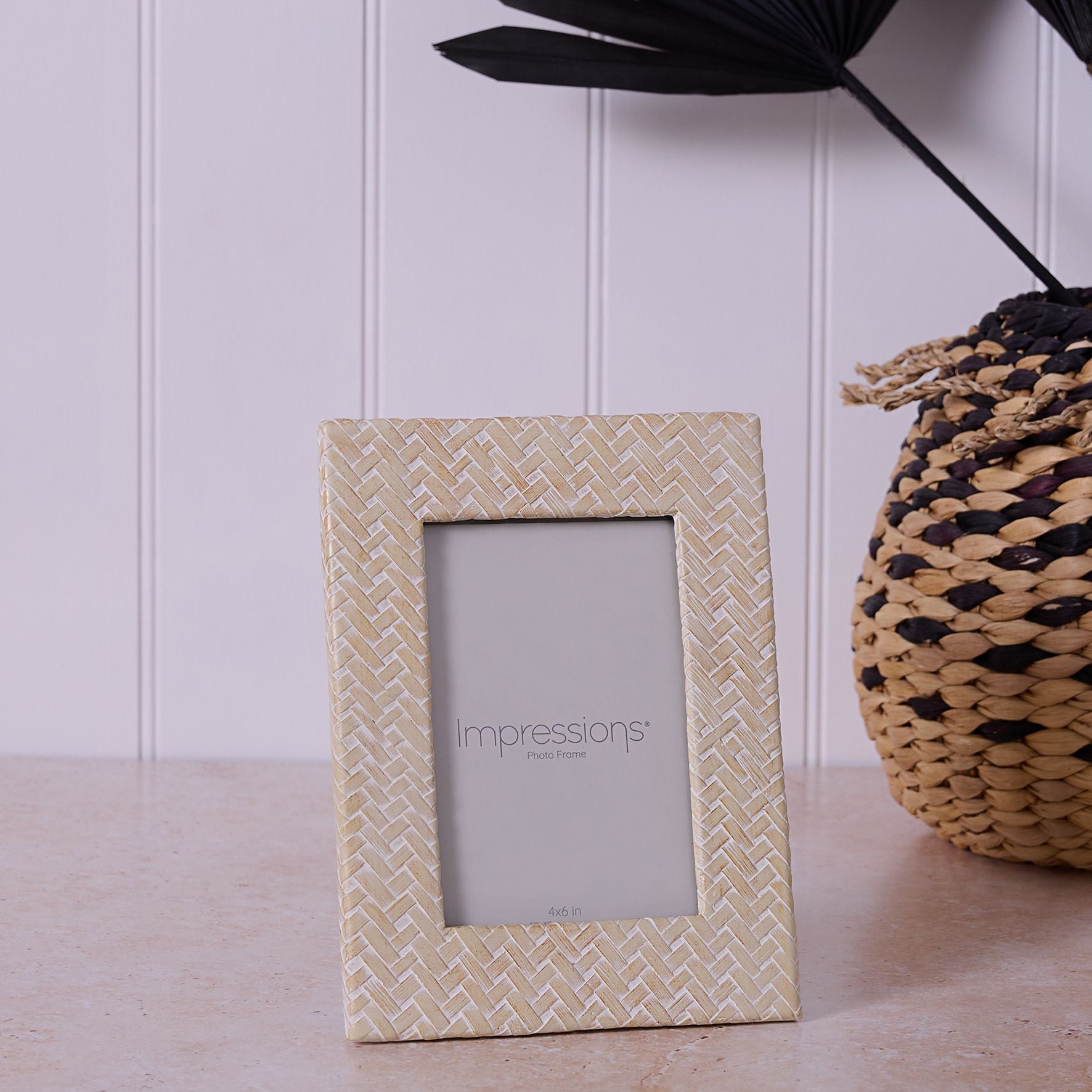 Impressions Woven Effect Resin Frame 4" x 6"