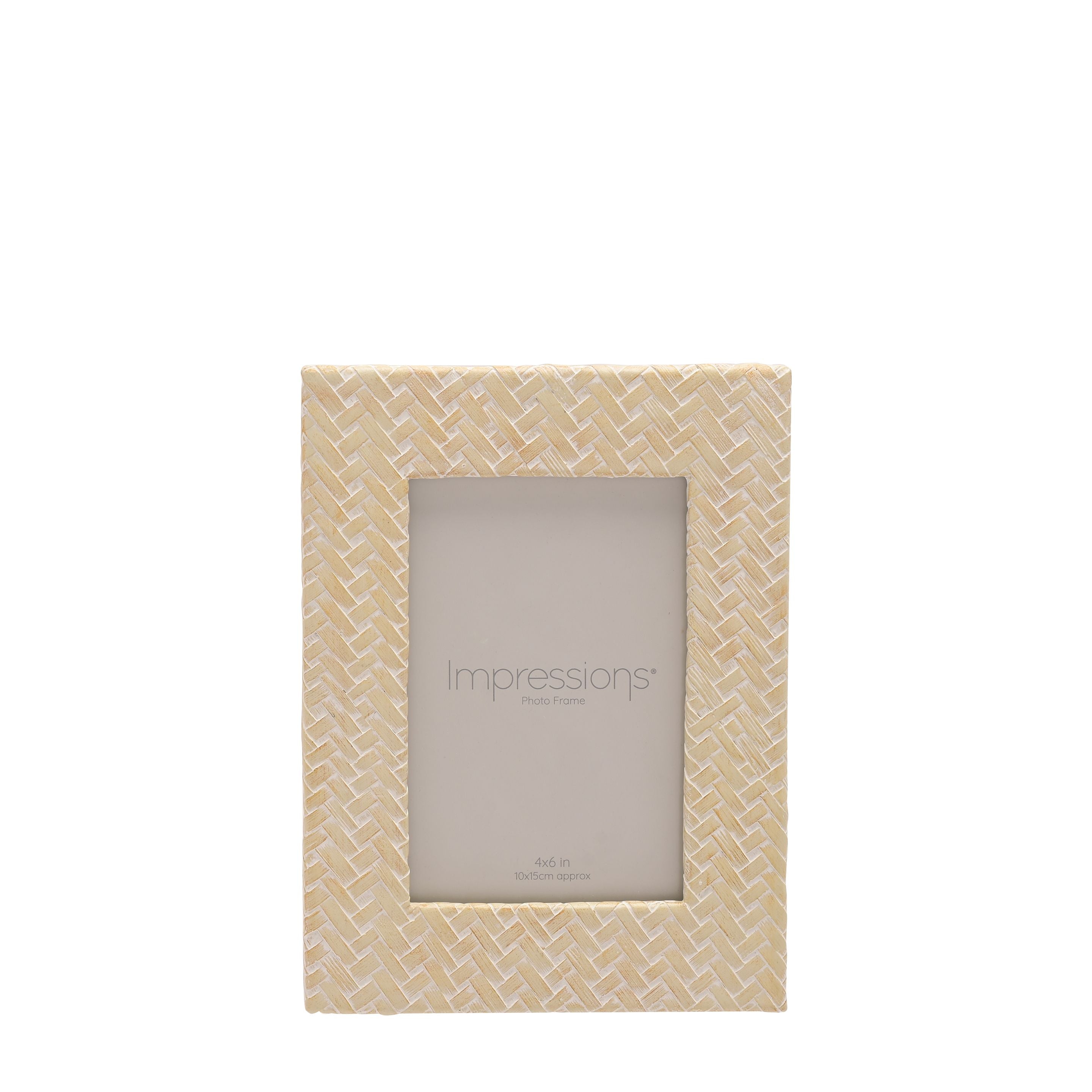 Impressions Woven Effect Resin Frame 4" x 6"