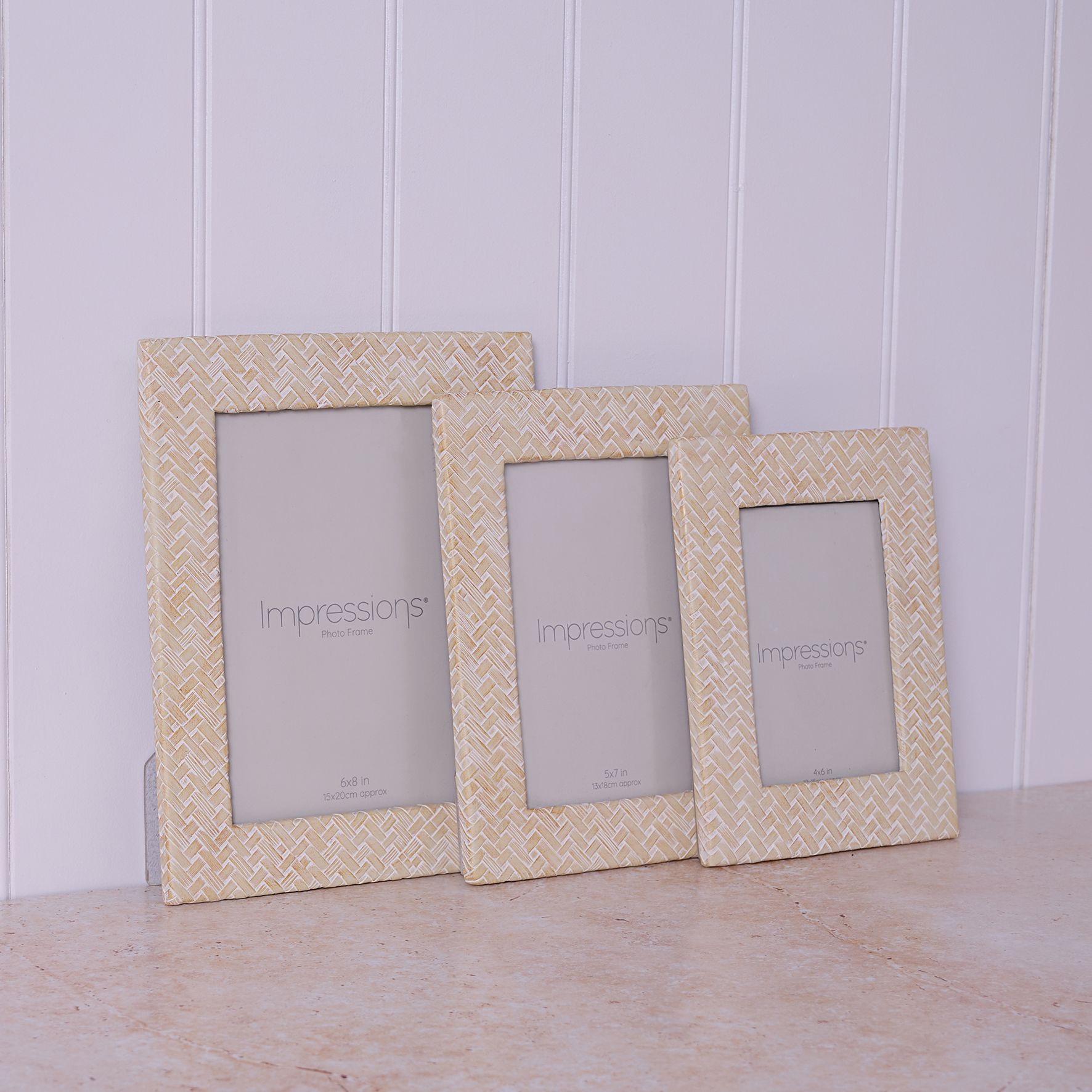 Impressions Woven Effect Resin Frame 4" x 6"