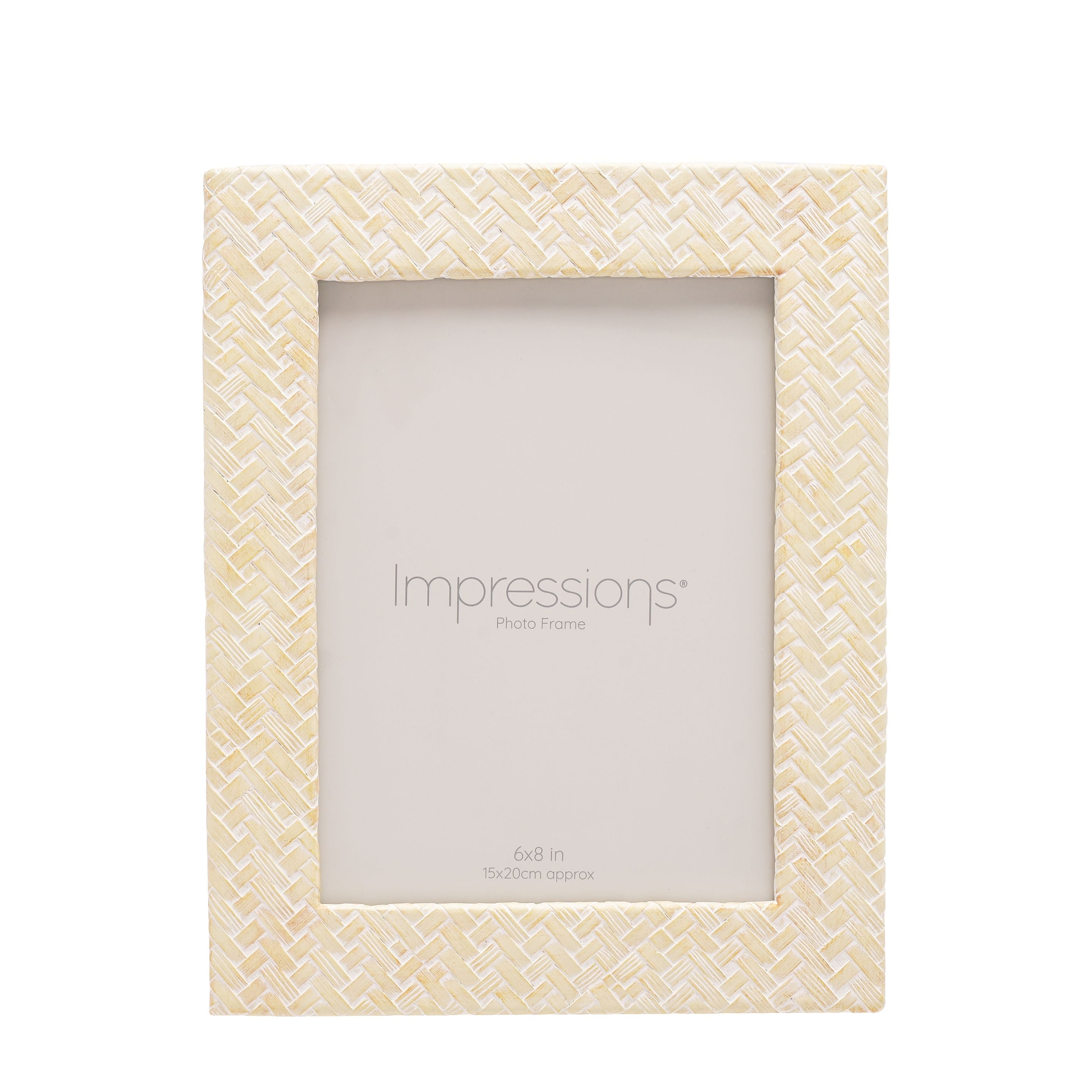 Impressions Woven Effect Resin Frame 6" x 8"