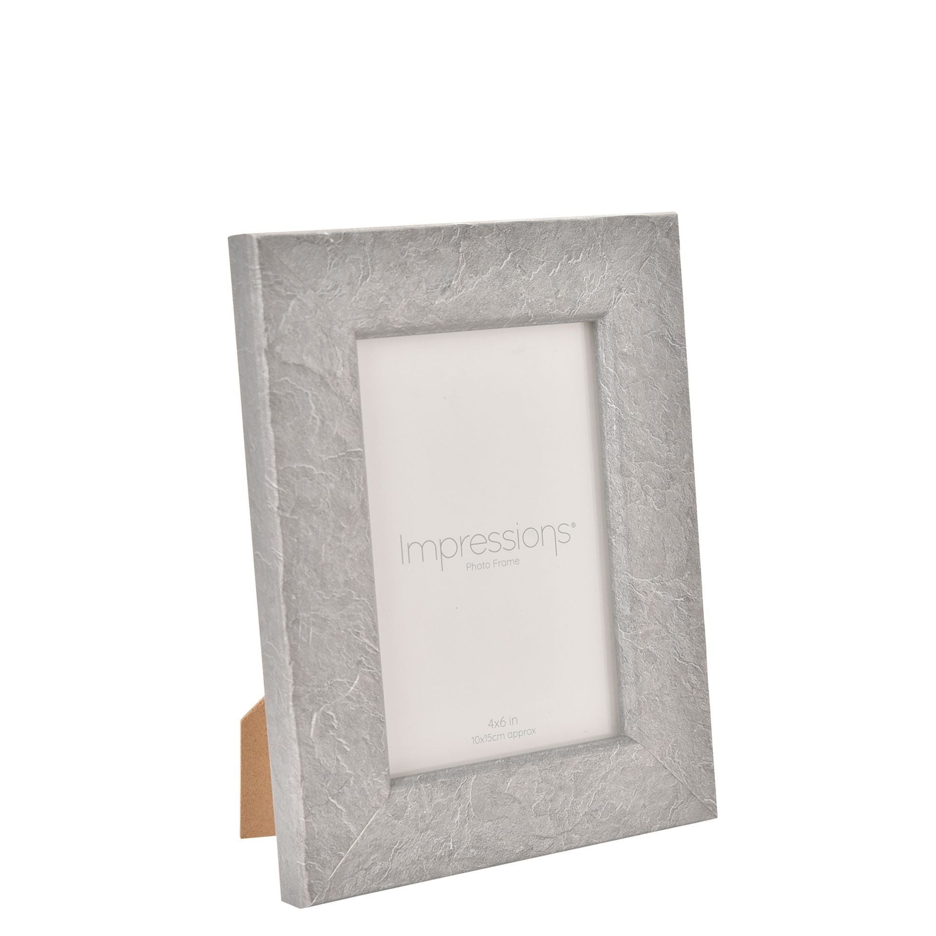 Impressions Resin Photo Frame Grey - 4" x 6"