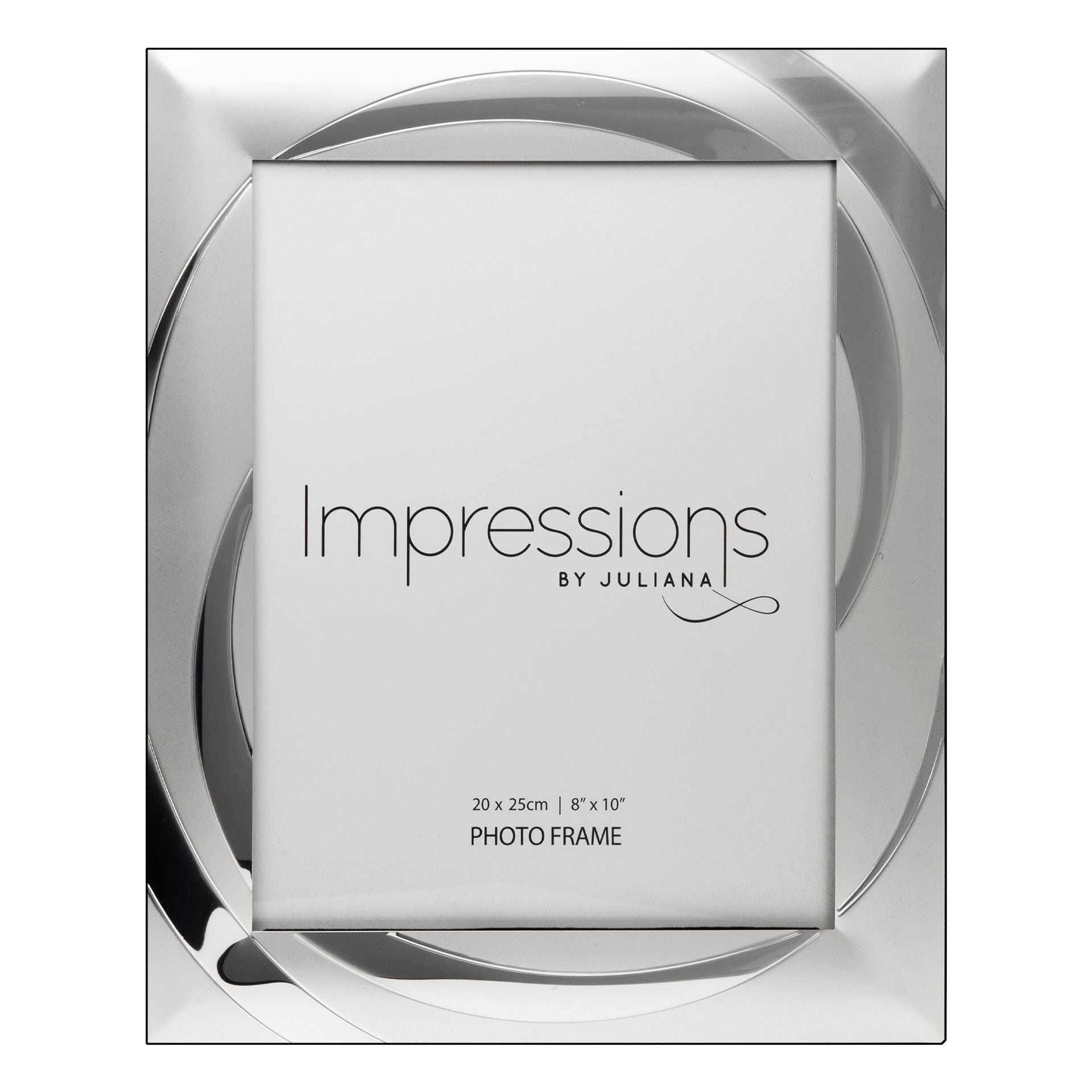 2 Tone Silverplated Photo Frame Swirl Design 8" x 10"