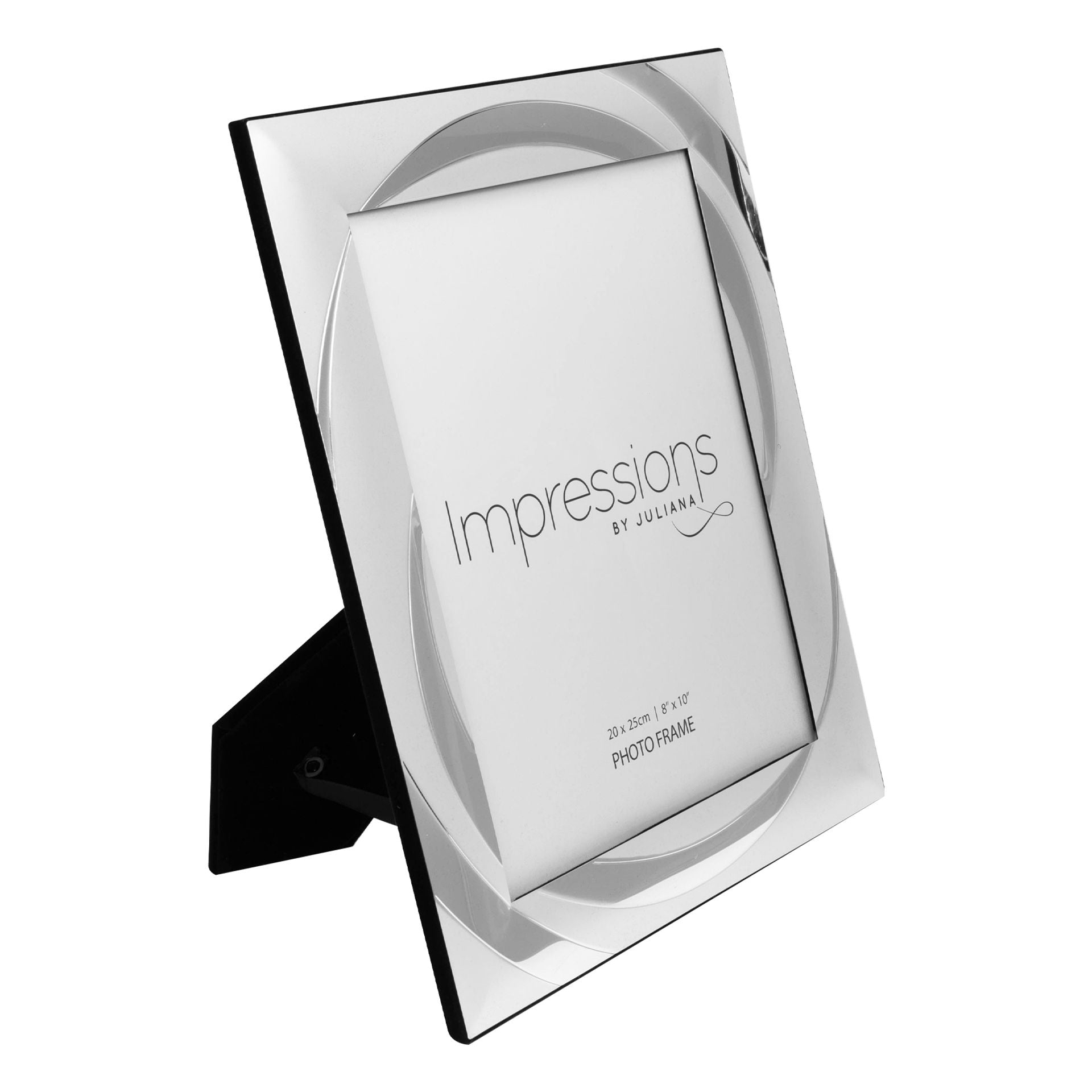 2 Tone Silverplated Photo Frame Swirl Design 8" x 10"