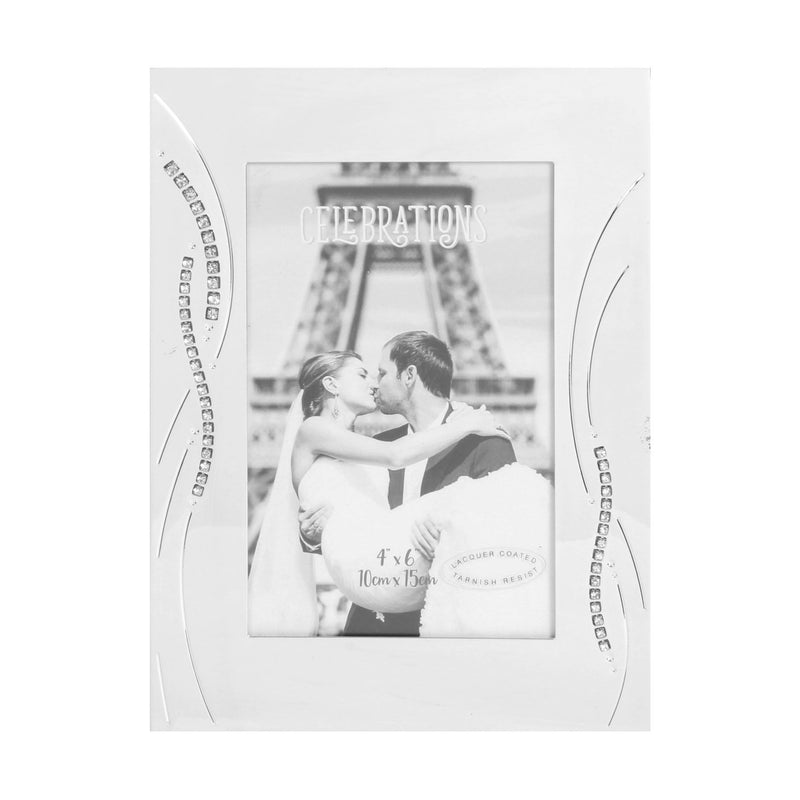 Celebrations Photo Frame with Crystal Reed Design 4x6