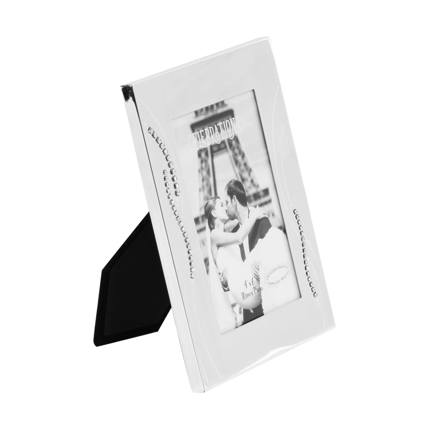 Celebrations Photo Frame with Crystal Reed Design 4x6