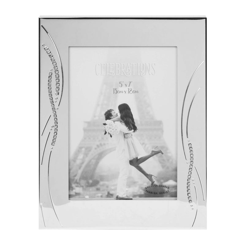 Celebrations Photo Frame with Crystal Reed Design 5x7