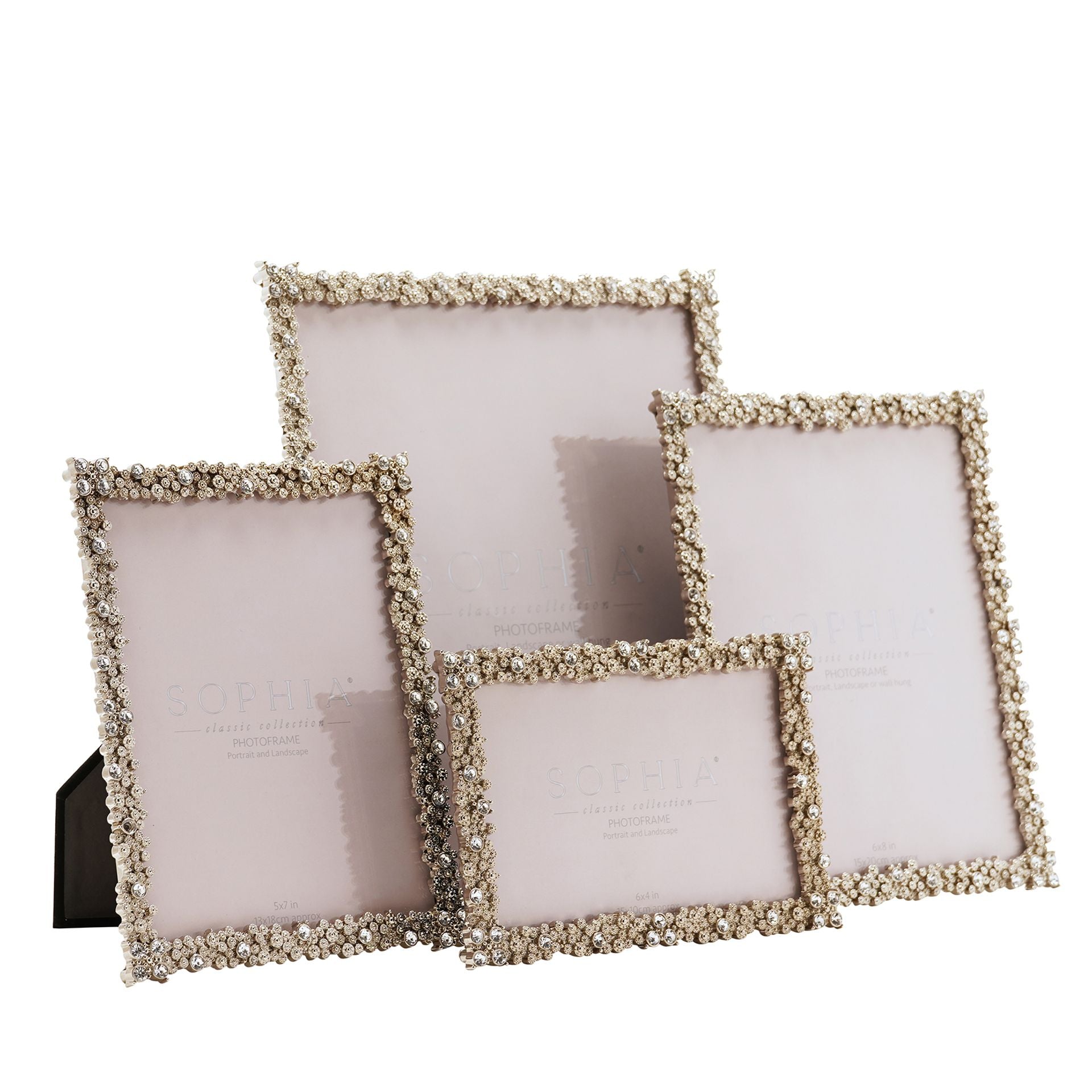 Sophia Cluster Rectangular Photo Frame 5" x 7"