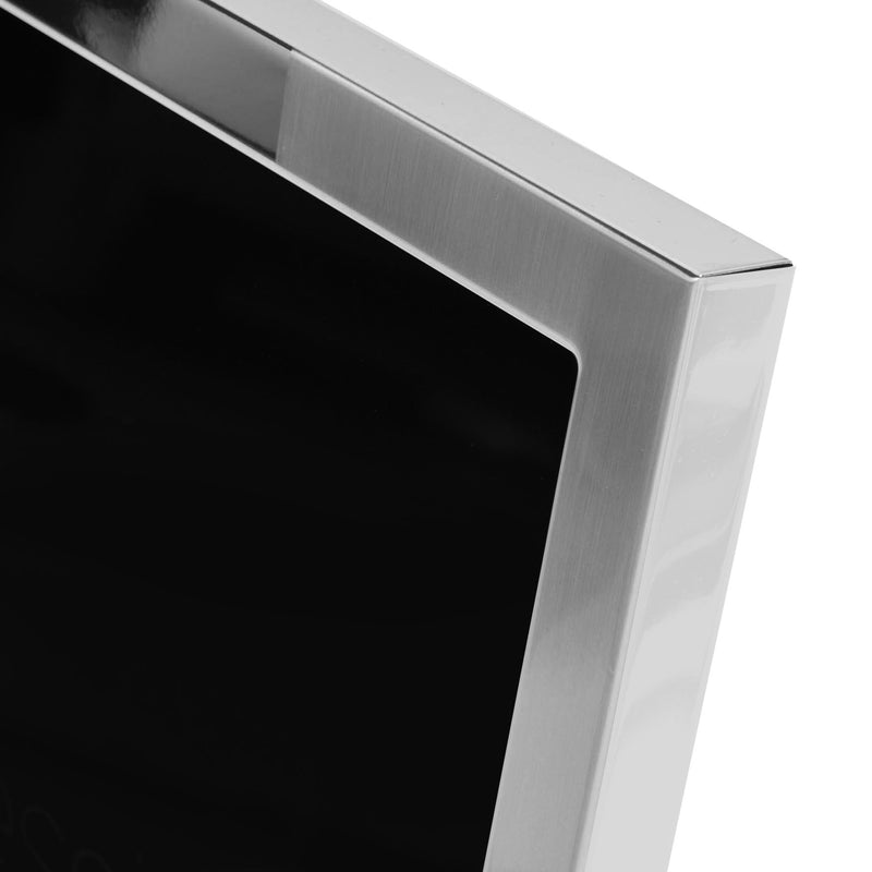 Impressions Shiny & Satin Silverplated Steel Frame 4" x 6"