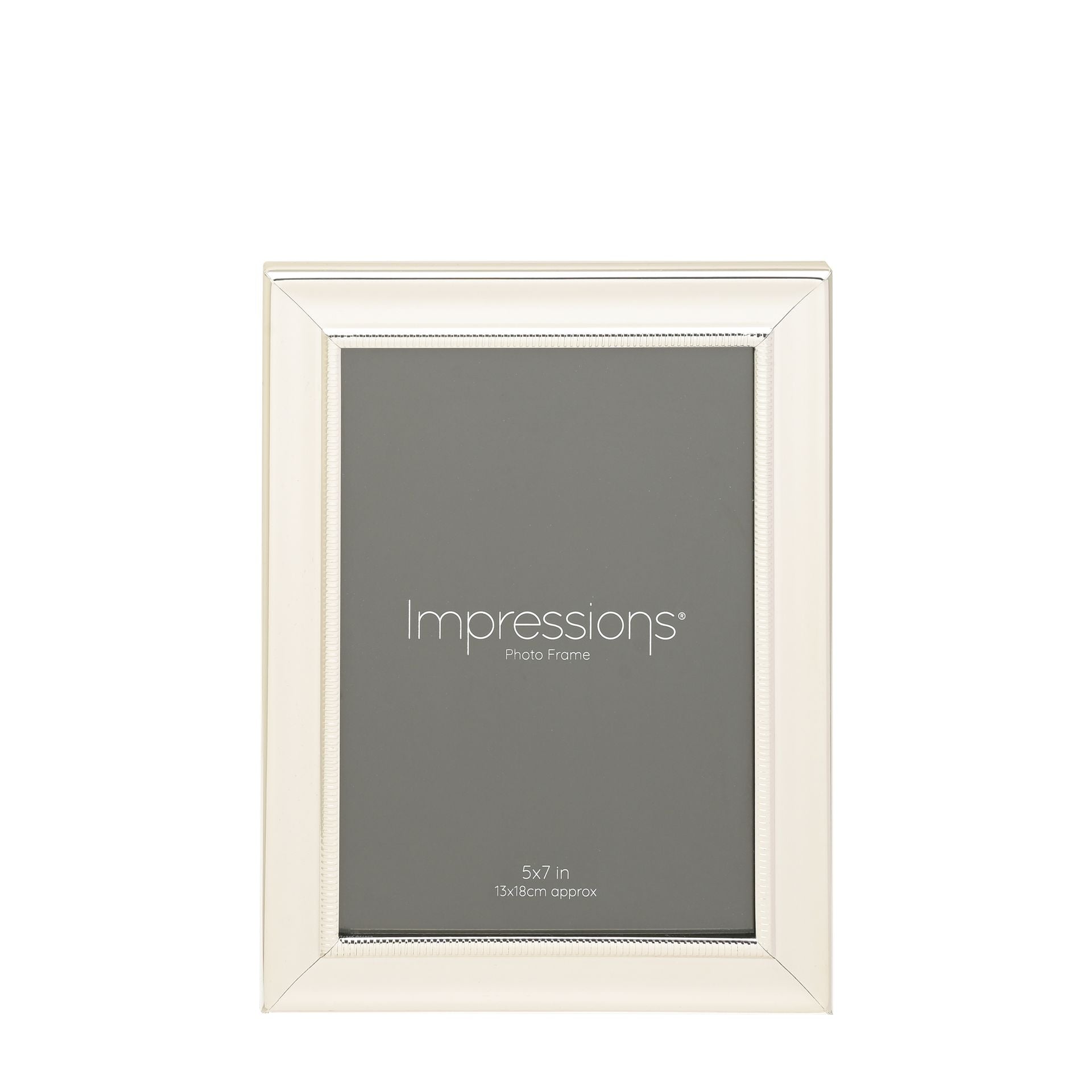 Impressions Silver Plated Single Beaded Frame 5" x 7"