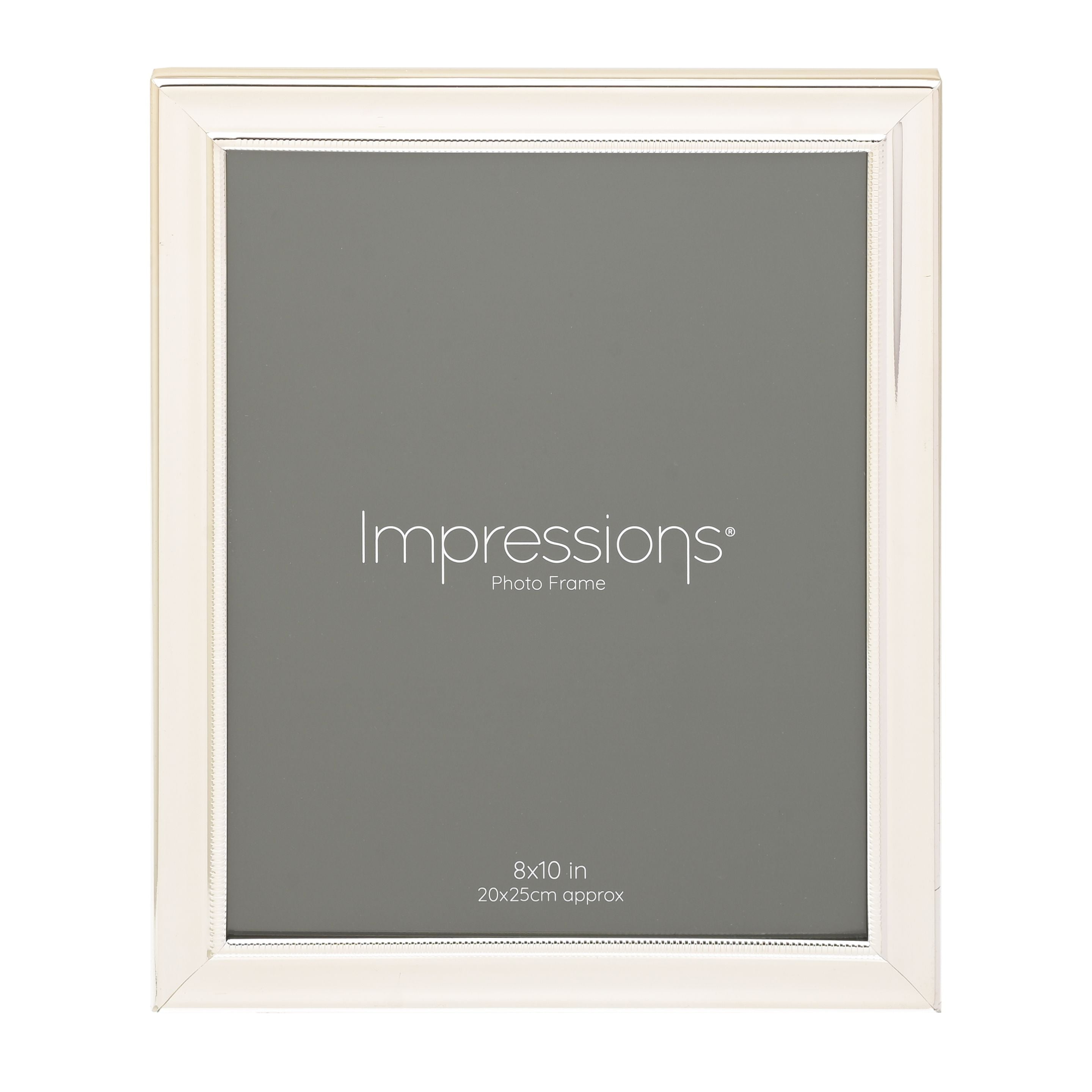 Impressions Silverplated Single Beaded Frame 8" x 10"