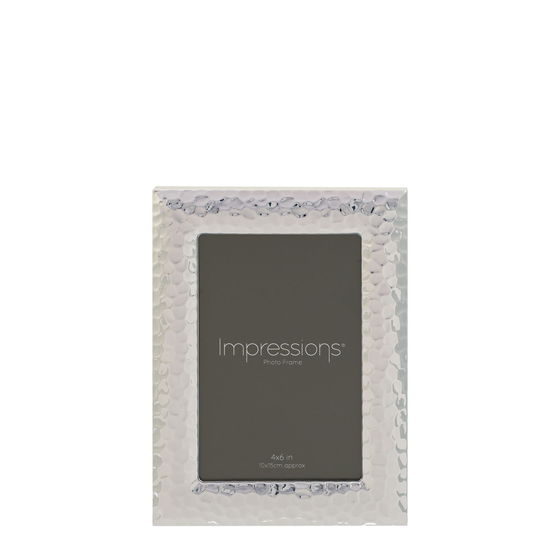 Impressions Silverplated Textured Photo Frame 4" x 6"