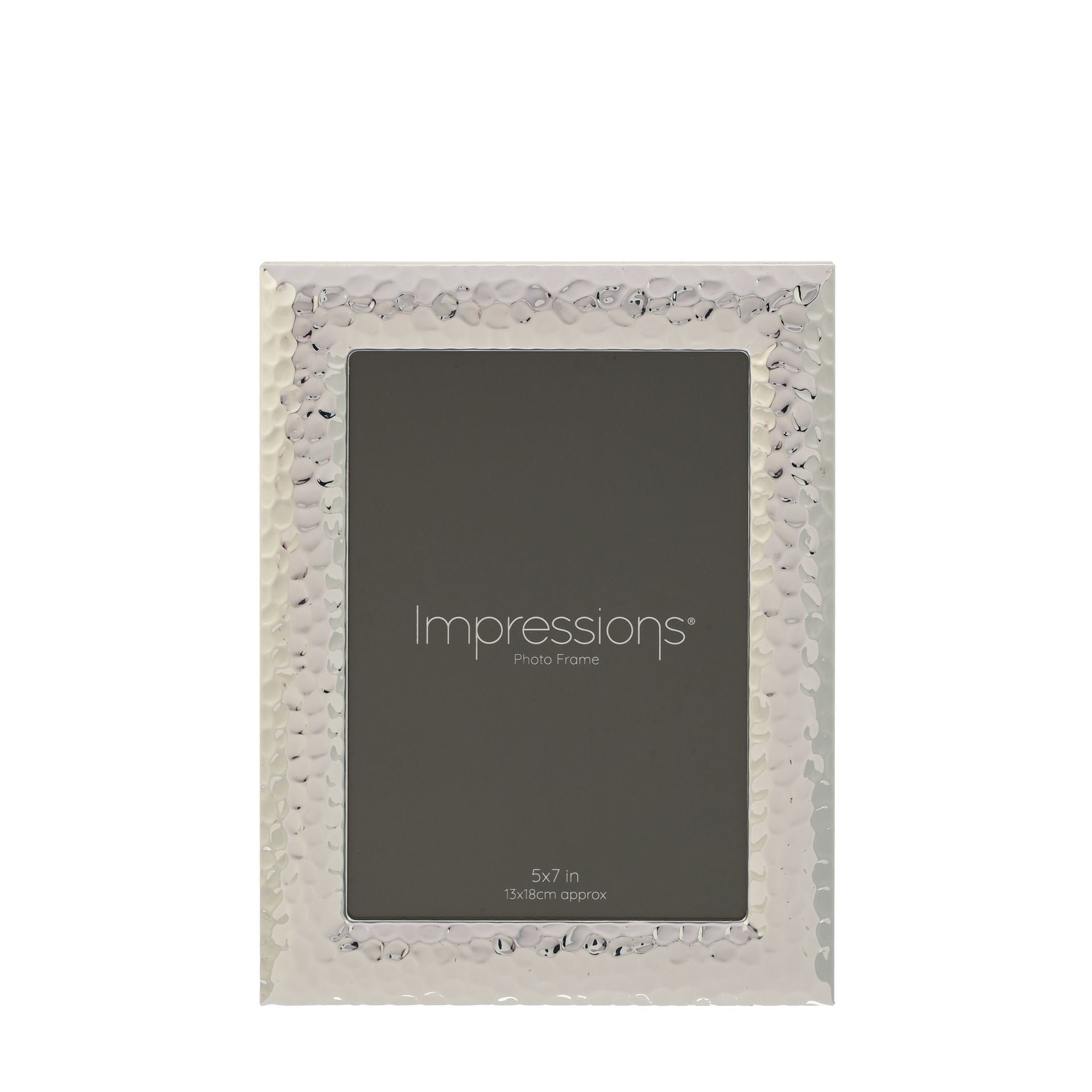 Impressions Silverplated Textured Photo Frame 5" x 7"