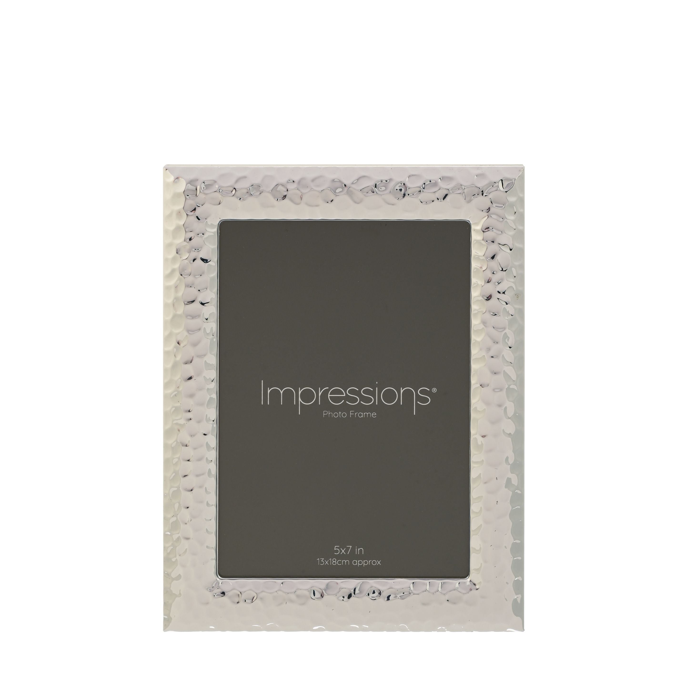 Impressions Silverplated Textured Photo Frame 5" x 7"