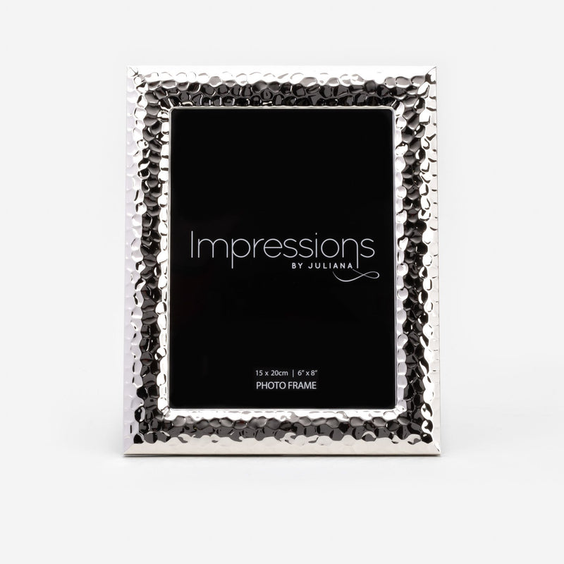 Impressions Silverplated Textured Photo Frame 6" x 8"