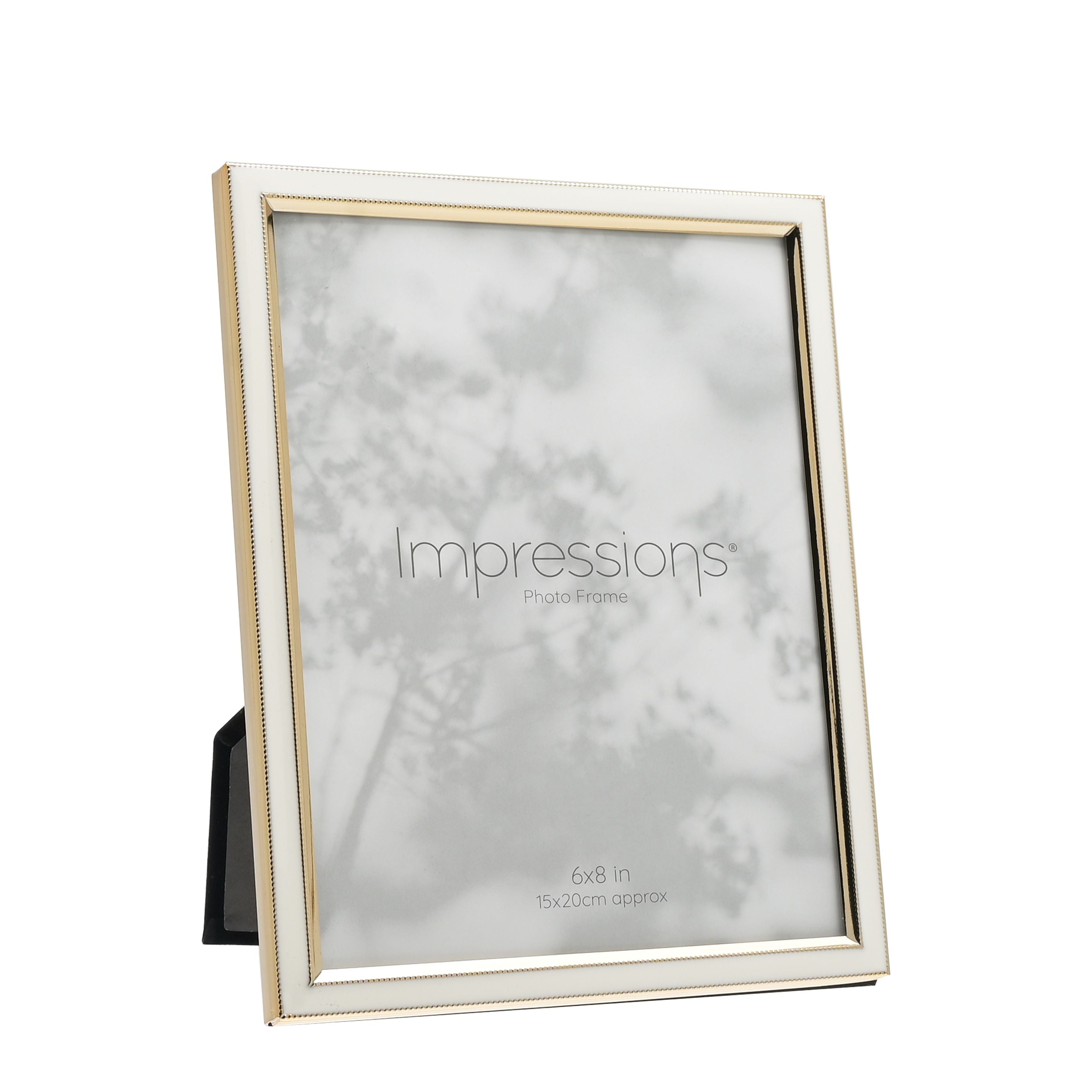 Impressions Gold & White Epoxy Photo Frame 6" x 8"