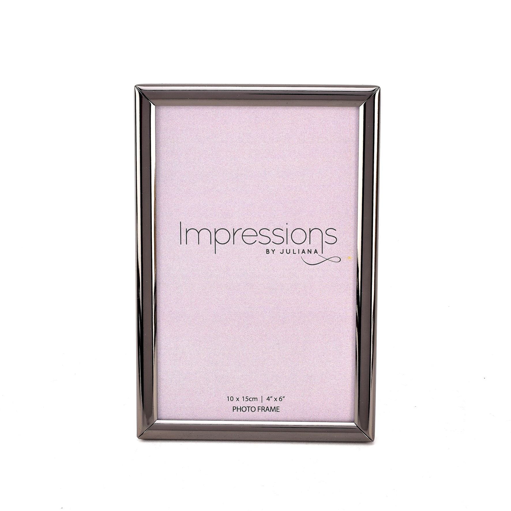 Impressions Thin Profile Pewter Finish Frame 4" x 6"