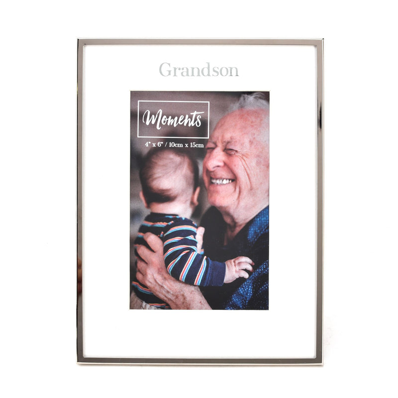 Moments with Mount Photo Frame 4" x 6" Grandson