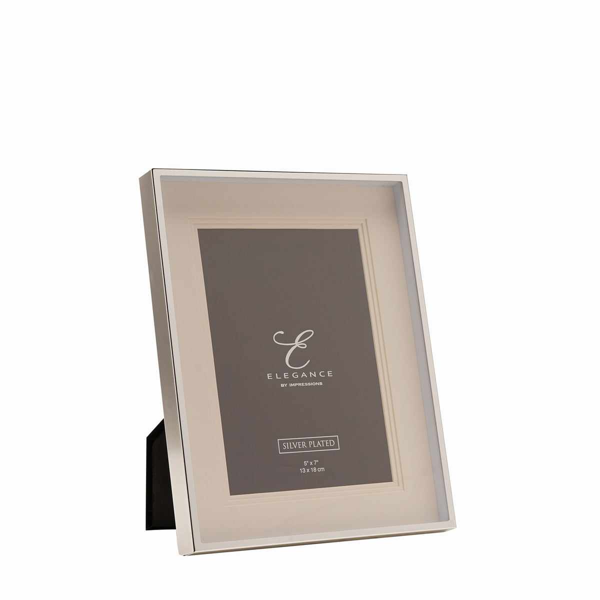 Elegance Silverplated Triple Layer Mount Photo Frame 5" x 7"
