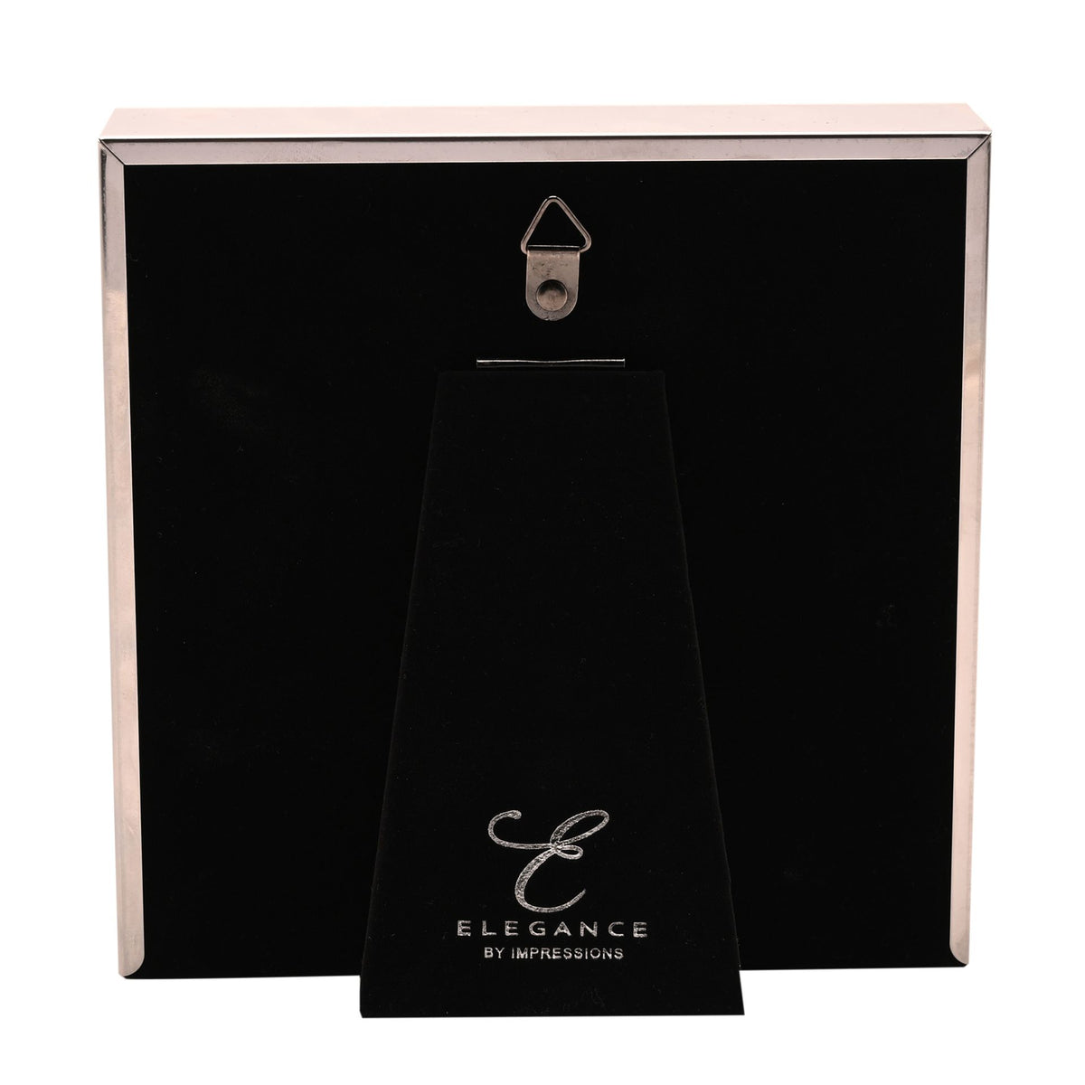 Elegance White Mount Photo Frame 4" x 4" Silver
