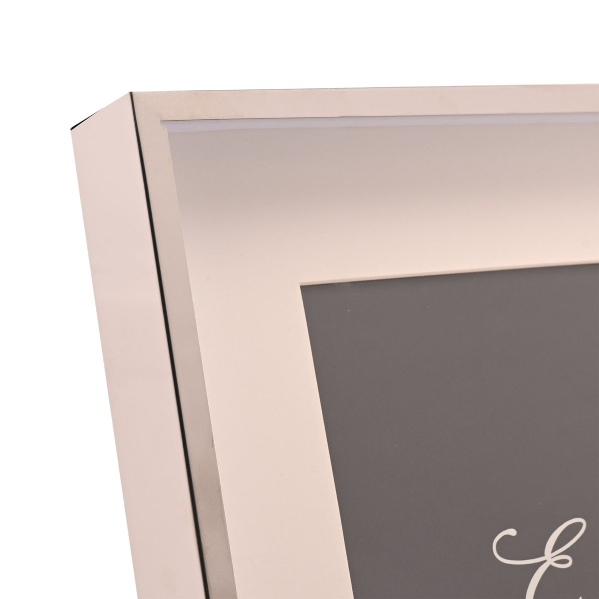 Elegance White Mount Photo Frame 5" x 7" Silver