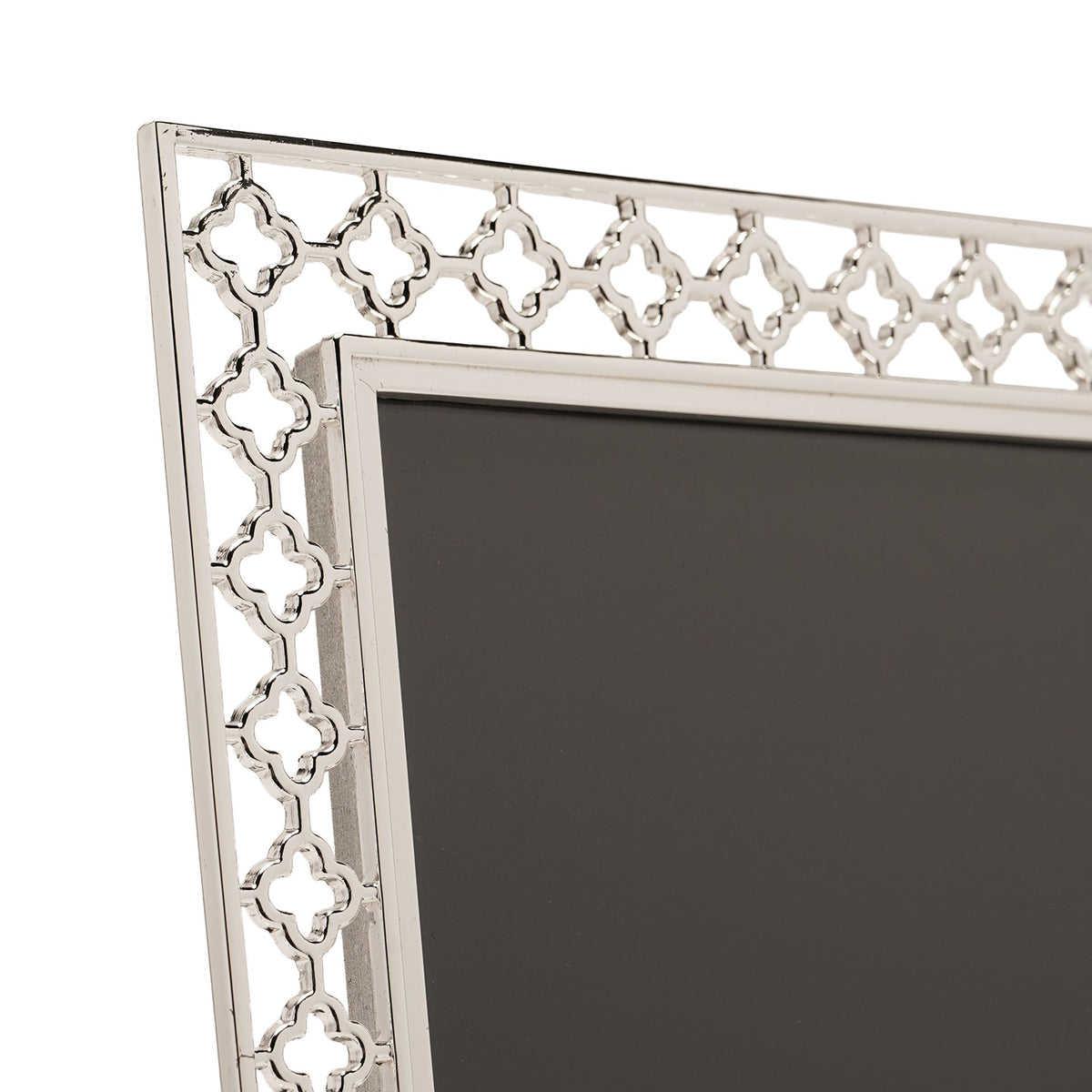 Impressions Lattice Cut Metal Plated Silver Photo Frame 4" x 6"