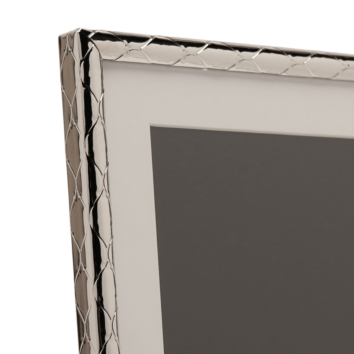 Impressions Criss Cross Silver Photo Frame 8" x 10"