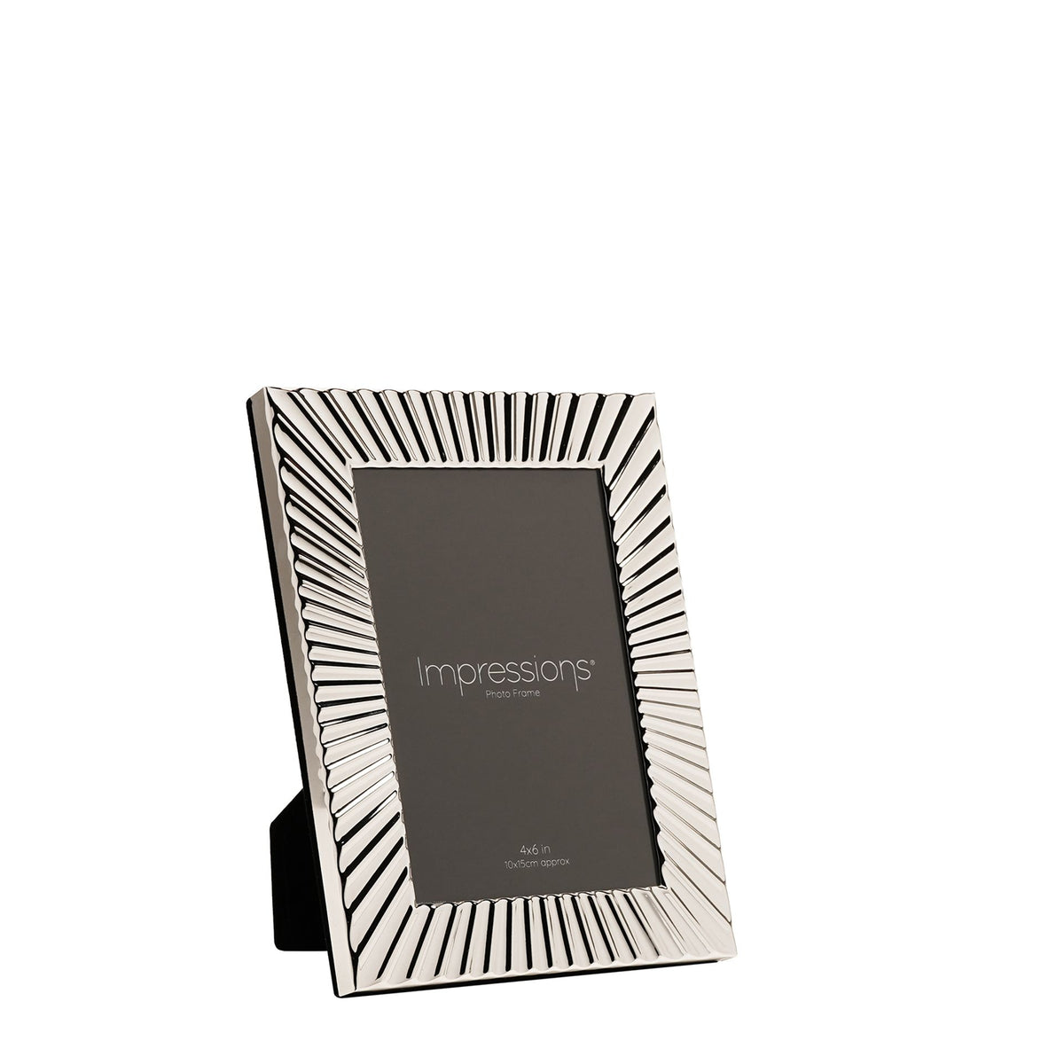Impressions Sunburst Silver Photo Frame 4" x 6"
