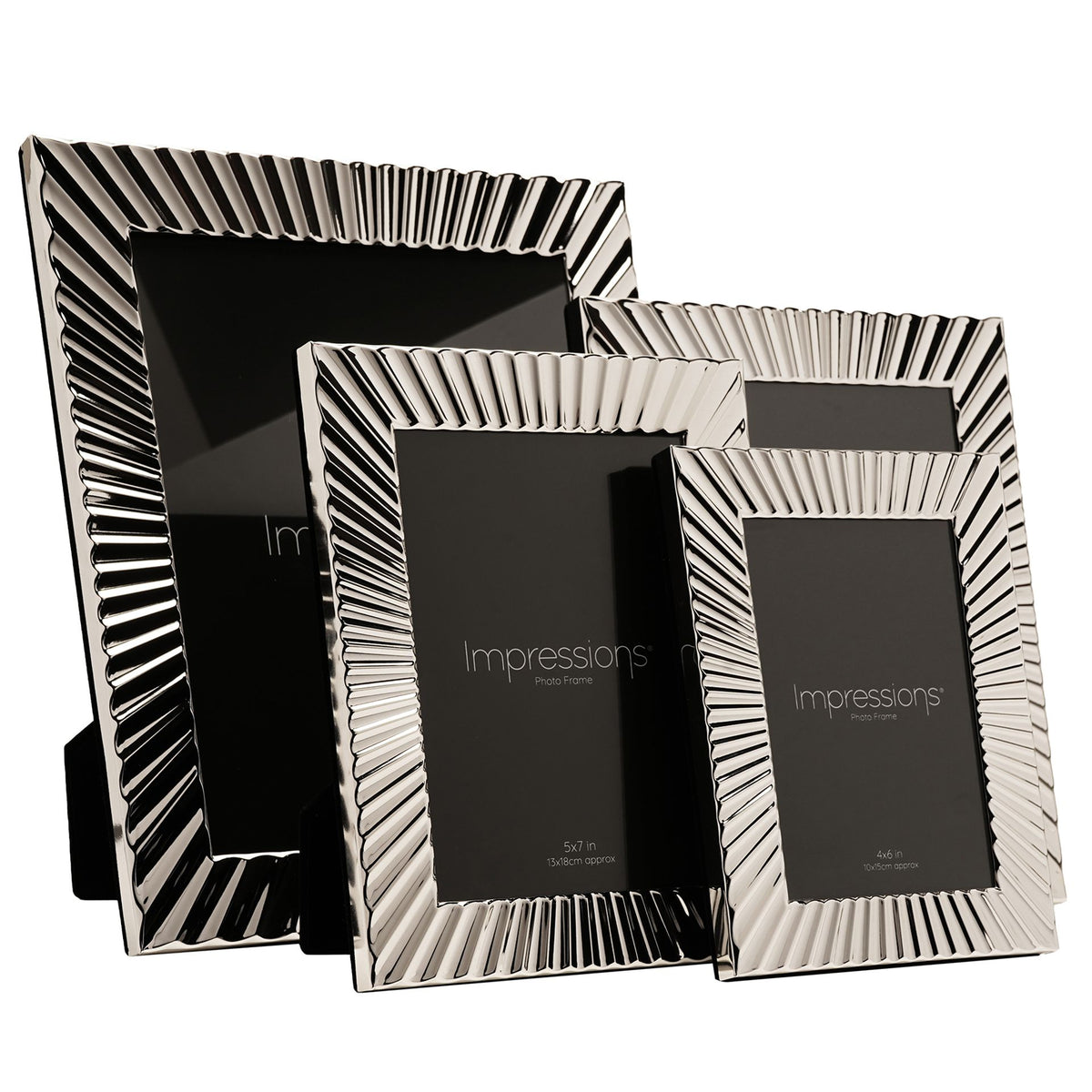 Impressions Sunburst Silver Photo Frame 4" x 6"