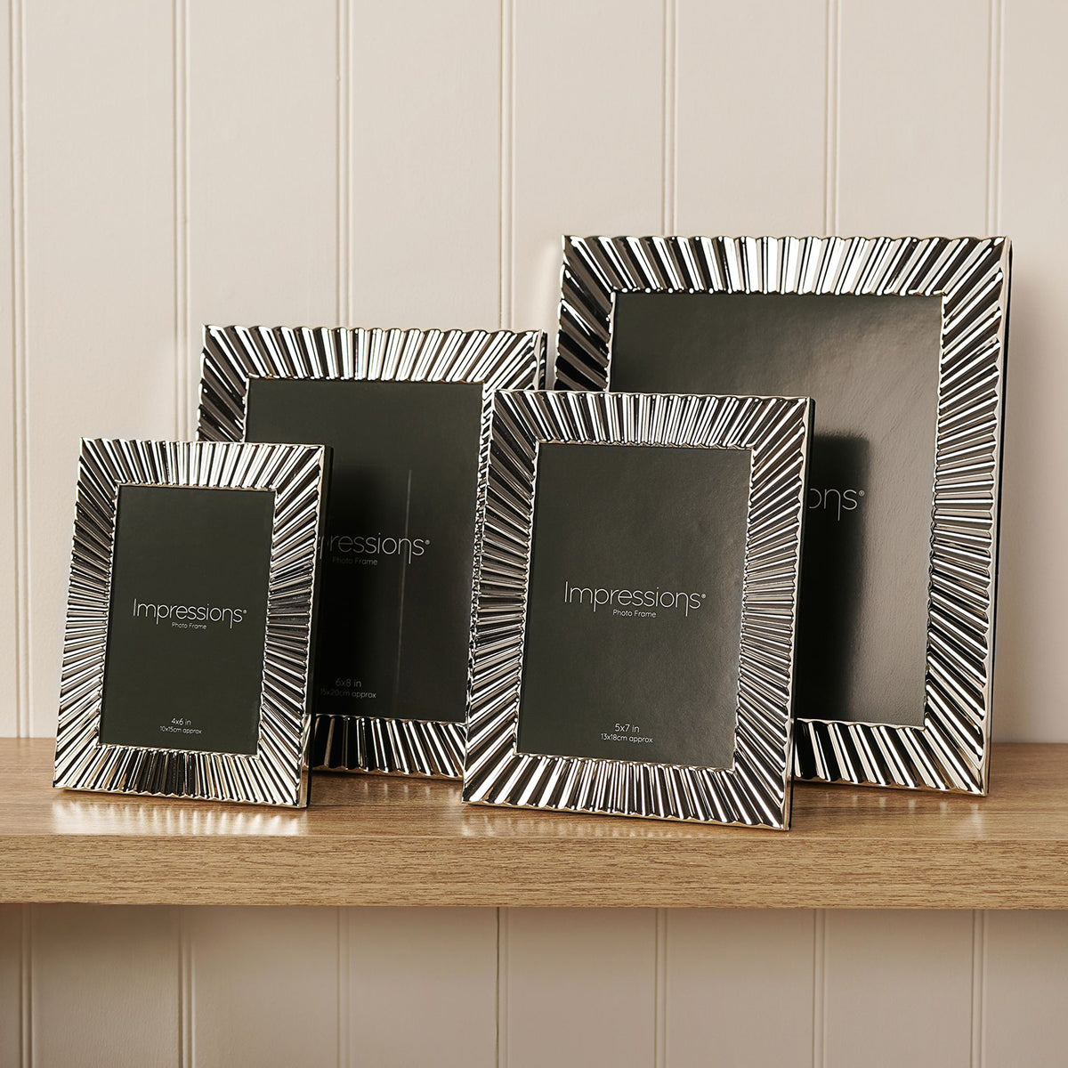 Impressions Sunburst Silver Photo Frame 4" x 6"
