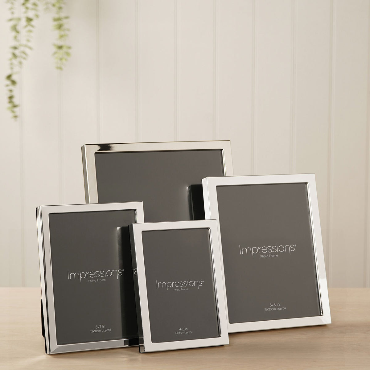 Impressions Silver Plated Narrow Photo Frame 4" x 6"