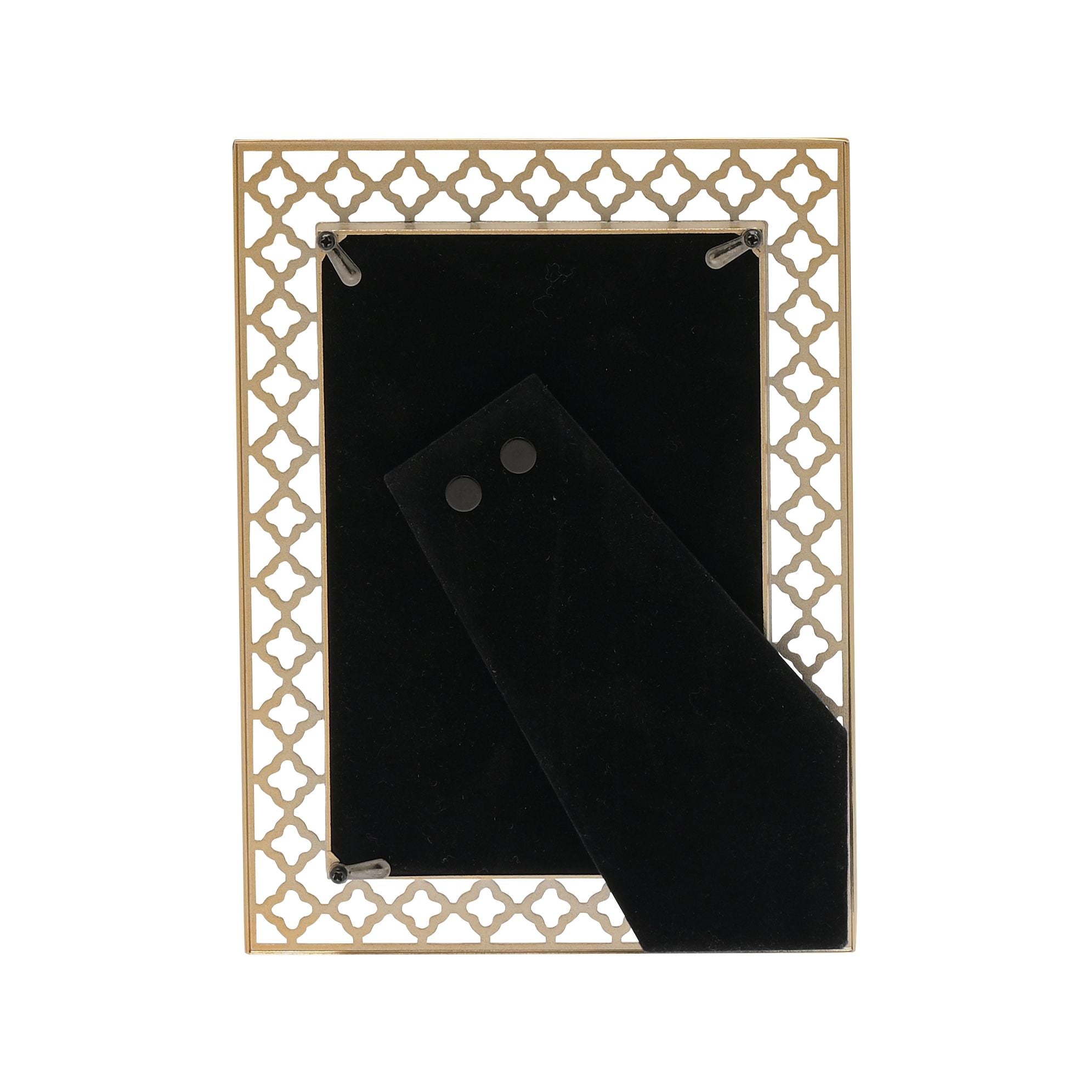 Lattice Cut Metal Photo Frame  - 4" x 6"