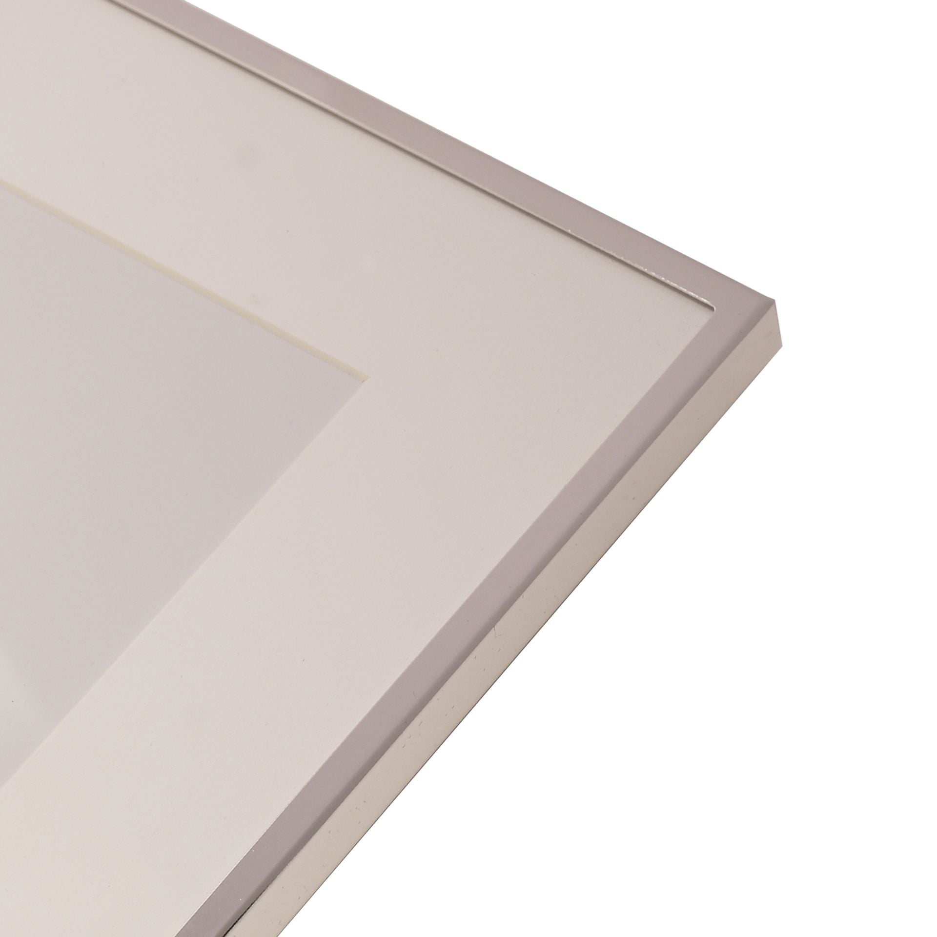 Impressions Silverplated Photo Frame White Border 4" x 6"