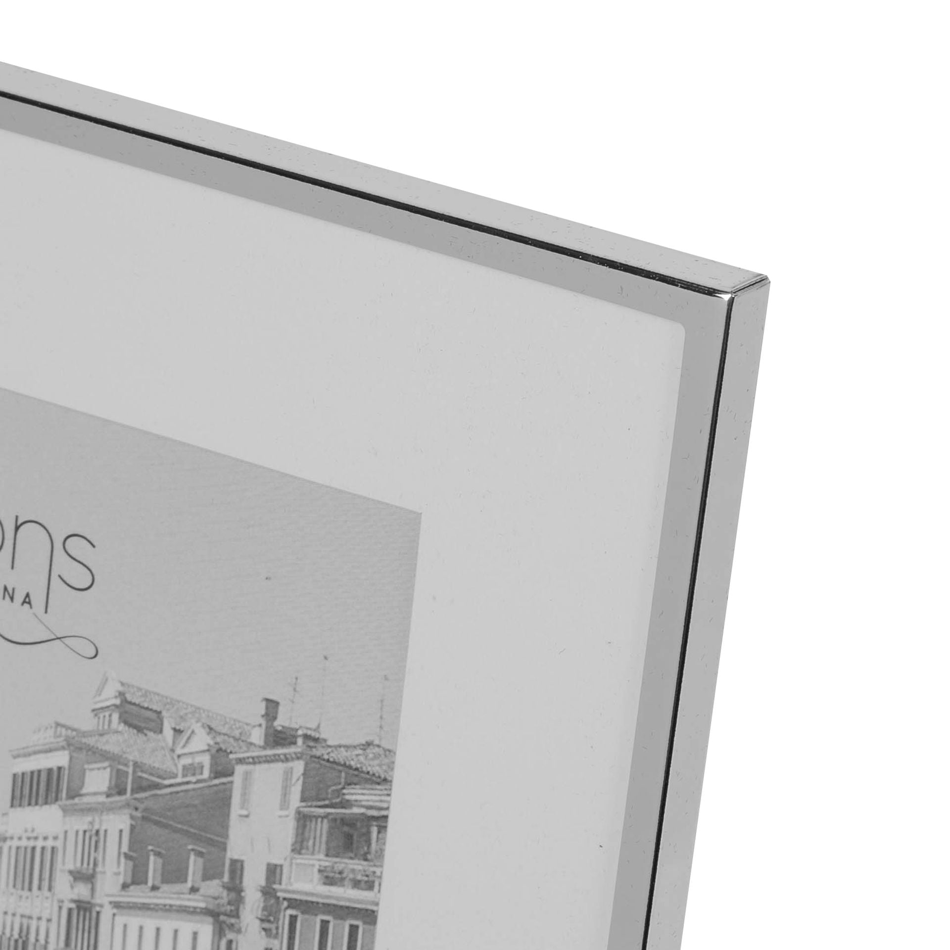 Impressions Silverplated Photo Frame White Border 5" x 7"