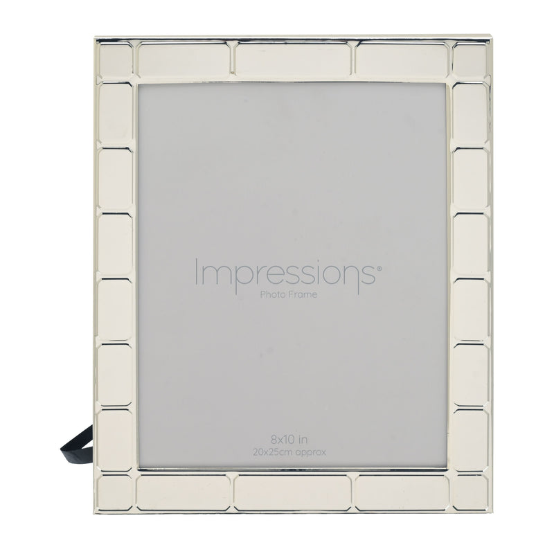 Impressions Tile Pattern Silverplated Frame 8" x 10"