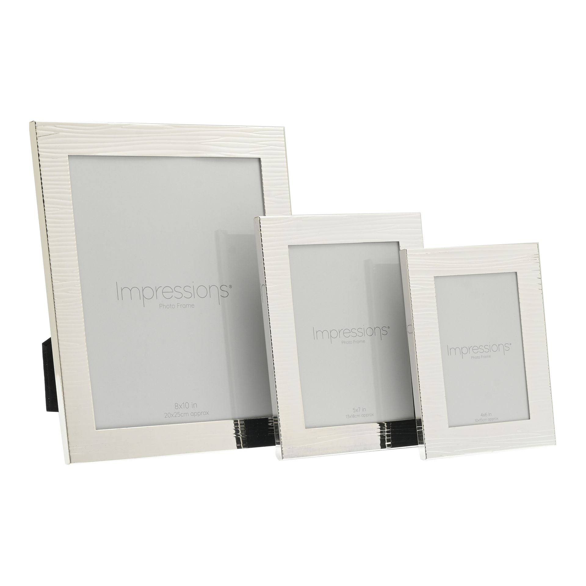Impressions Ripple Texture Silverplated Frame 5" x 7"