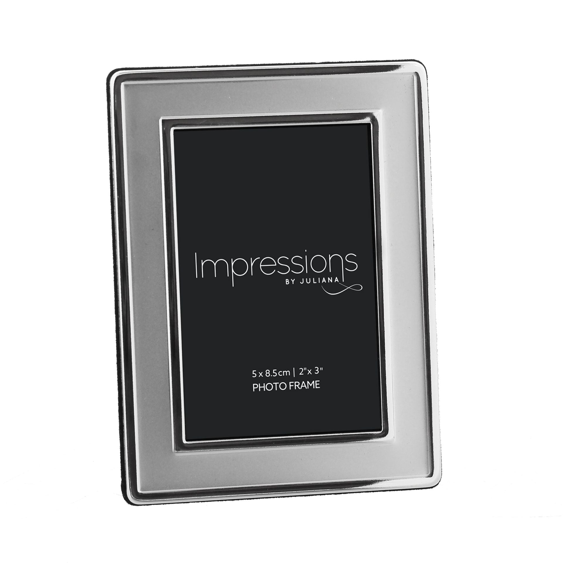 Silverplated Satin Plain Photoframe 2" x 3"