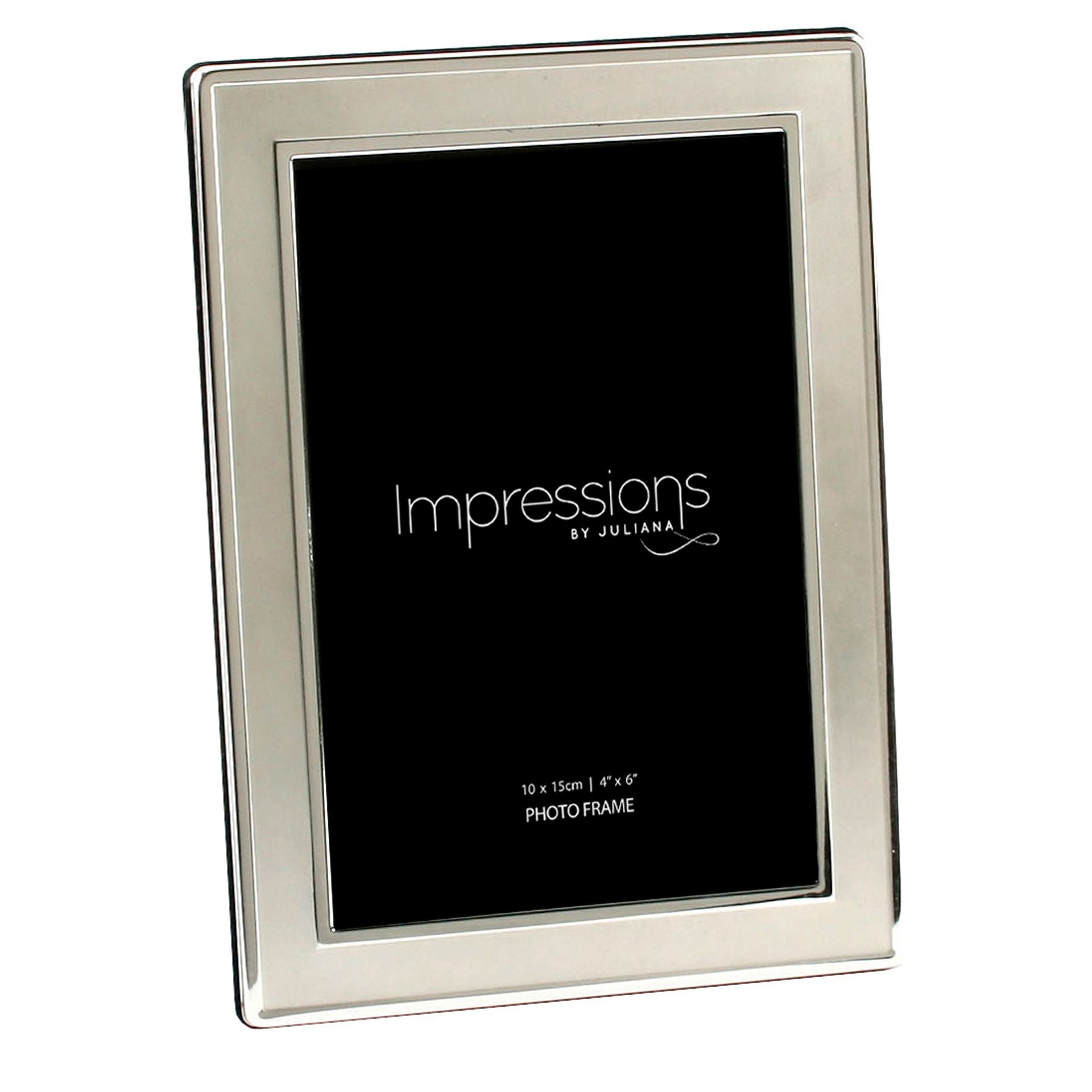 Silverplated Satin Plain Photoframe 4"x6"