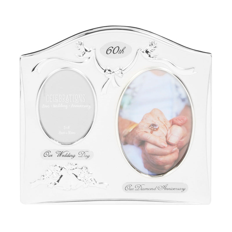 Photo Frame 2Tone S/Plated Double Anniversary - 60th