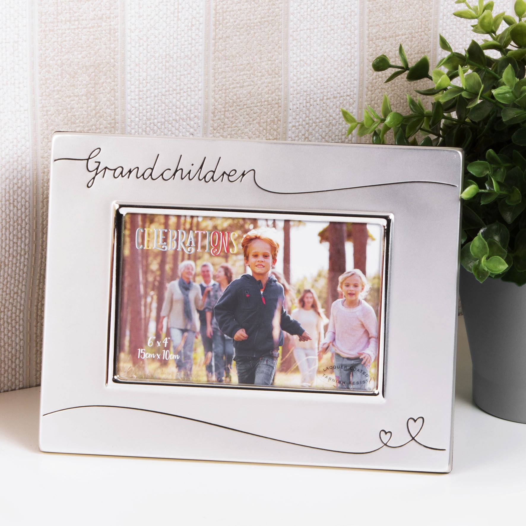 2tone S/P Frame-Arched/Landscape 4"x6" Grandchildren