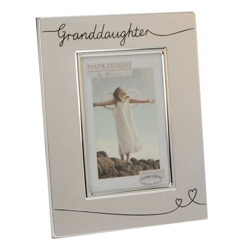 Photo Frame 2 tone Silverplated Granddaughter