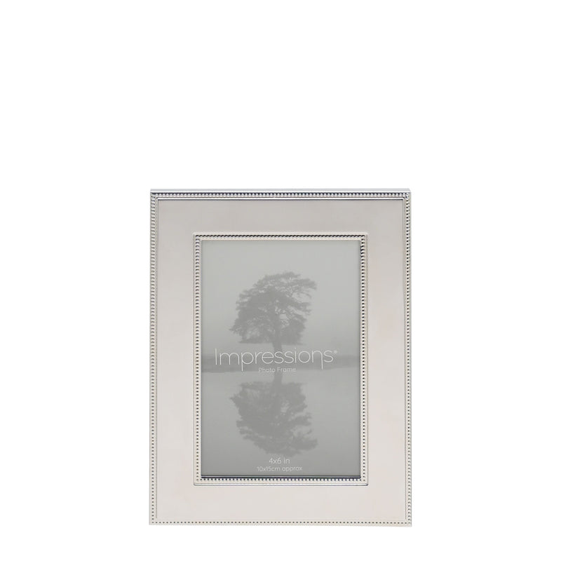Impressions Metal Plated Steel Photo Frame 4" x 6"