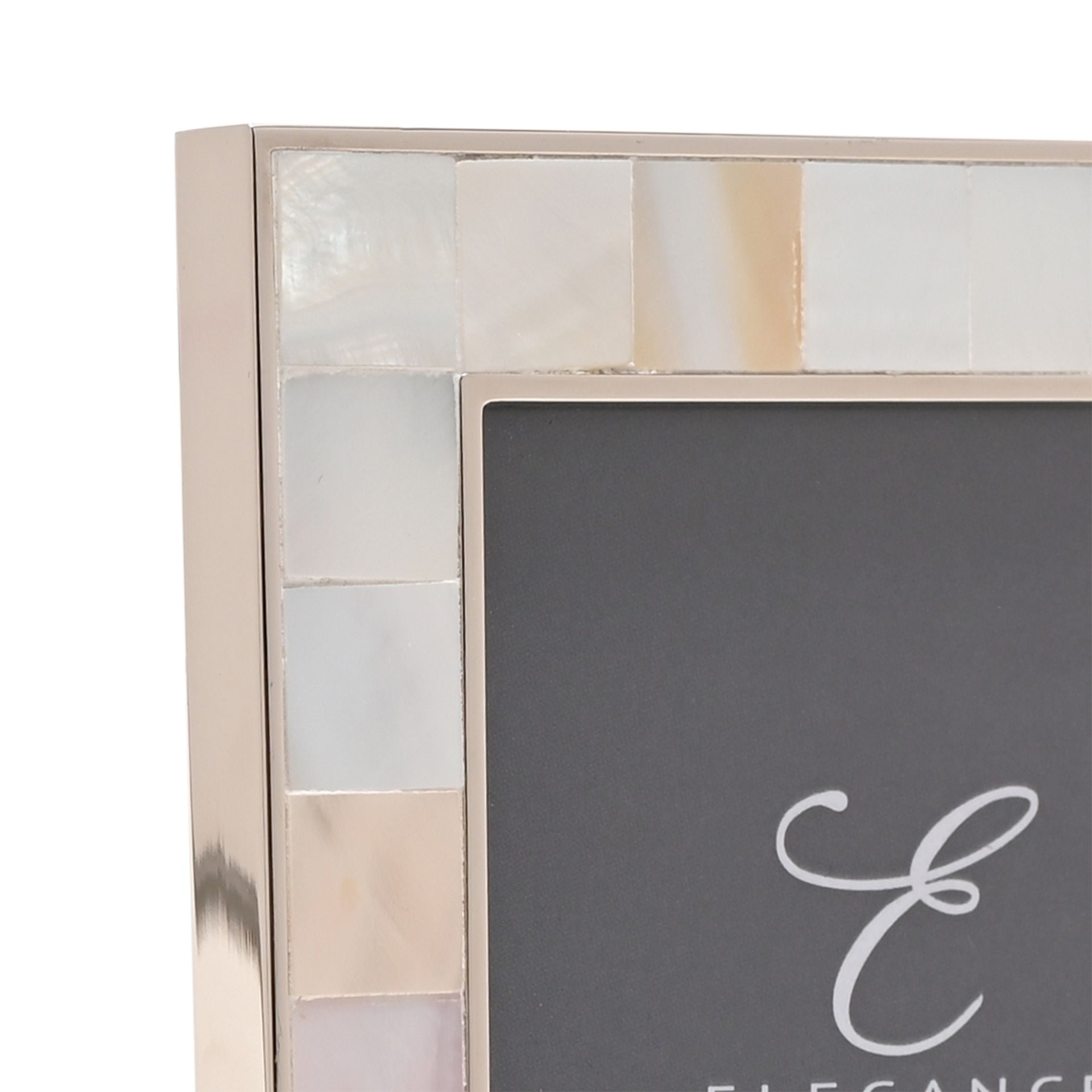 Elegance Metal & Mother of Pearl 3" x 3" Frame Gift Boxed