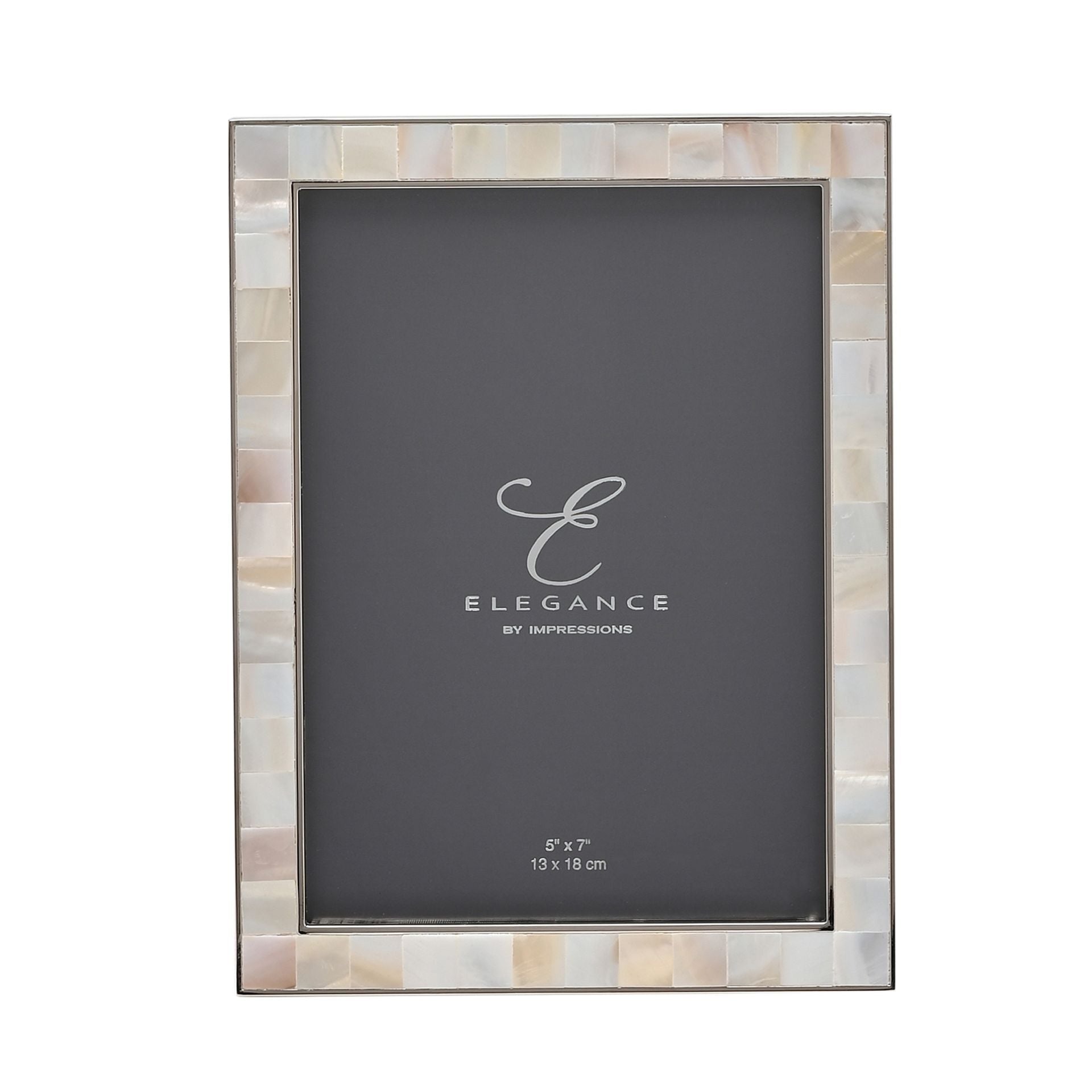Elegance Metal & Mother of Pearl 5" x 7" Frame Gift Boxed