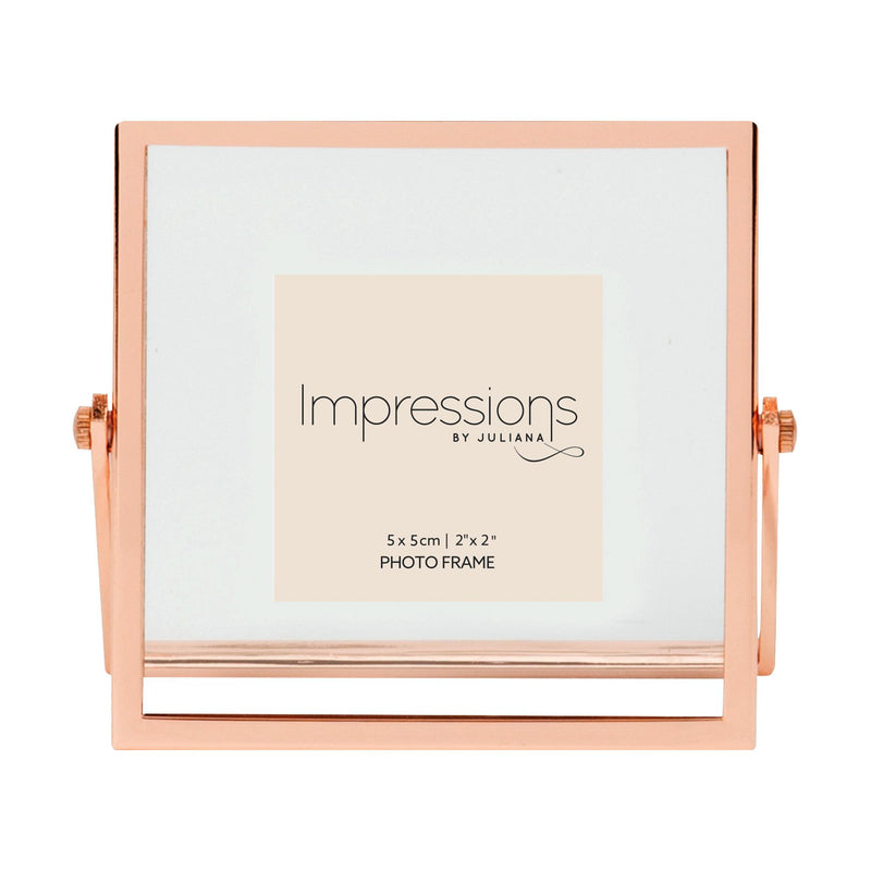 Impressions Copper Finish Photo Frame Narrow Edge 2" x 2"