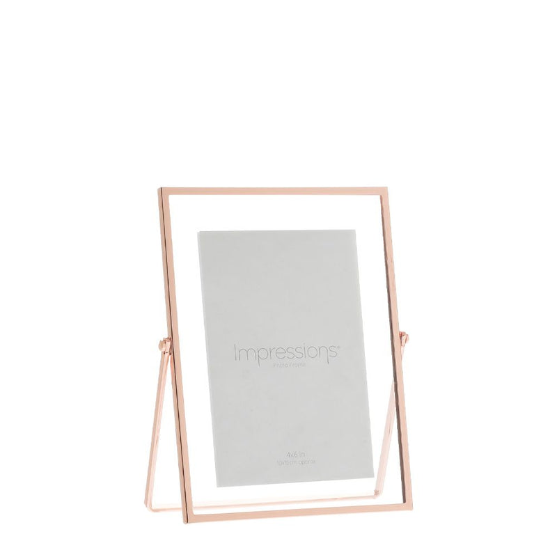 Impressions Copper Finish Photo Frame Narrow Edge 4" x 6"