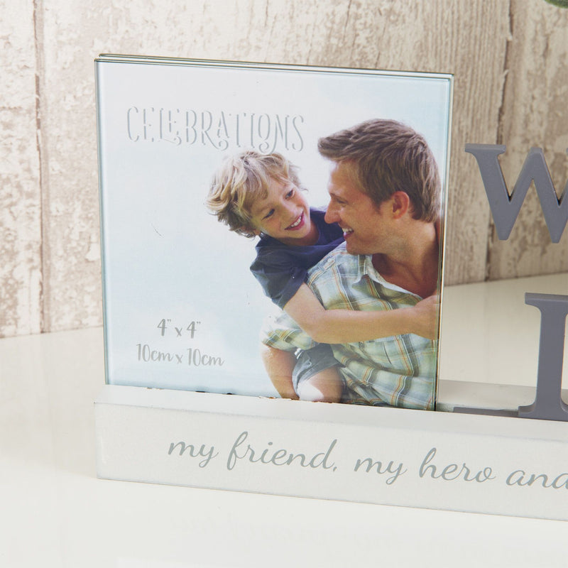 Celebrations Photo Frame - 4" x 4" - World's Best Dad