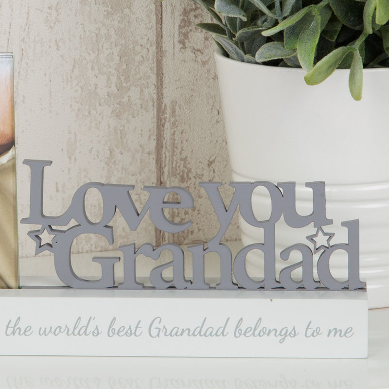 Celebrations Photo Frame - 4" x 4" - Love You Grandad
