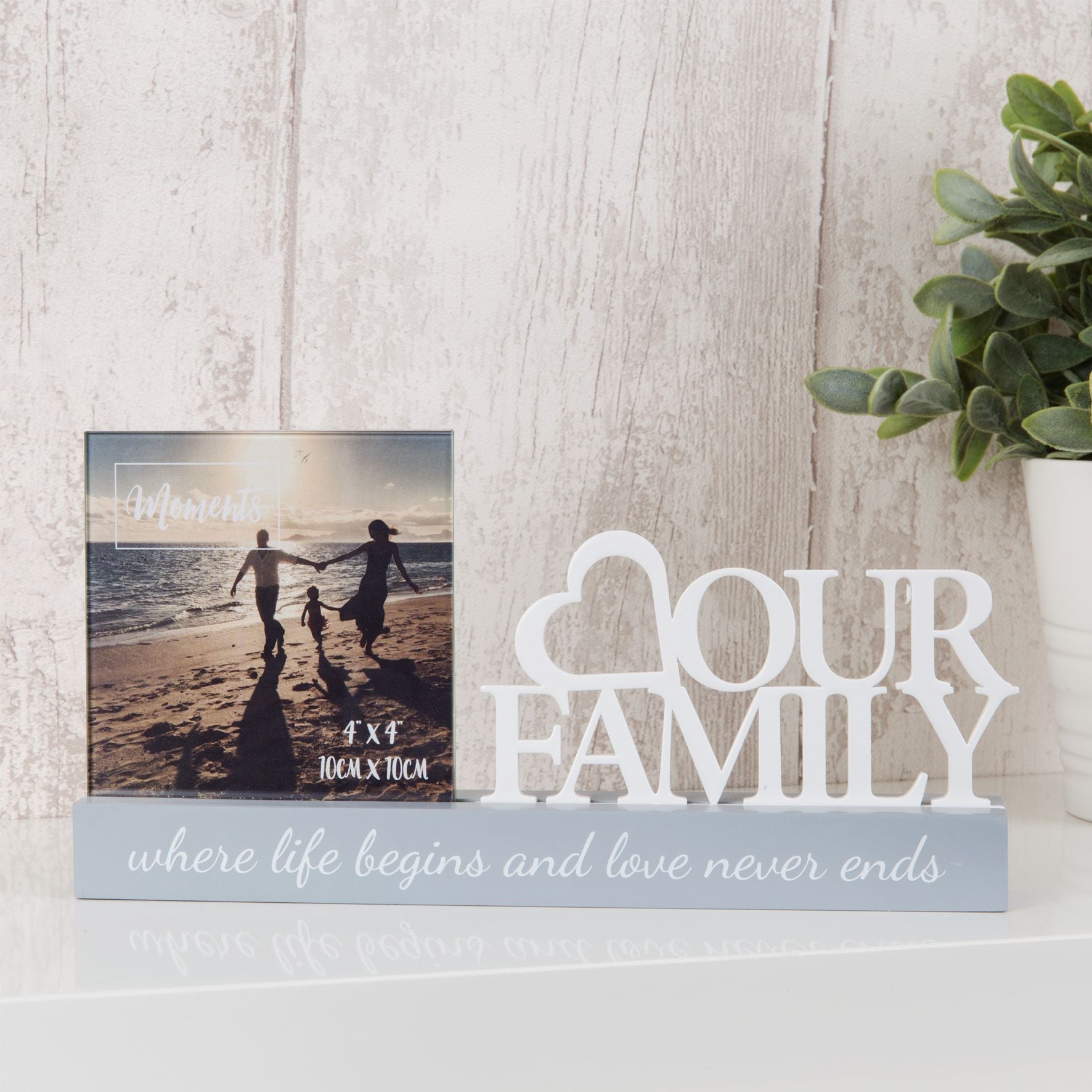 Celebrations Photo Frame - 4" x 4" - Family