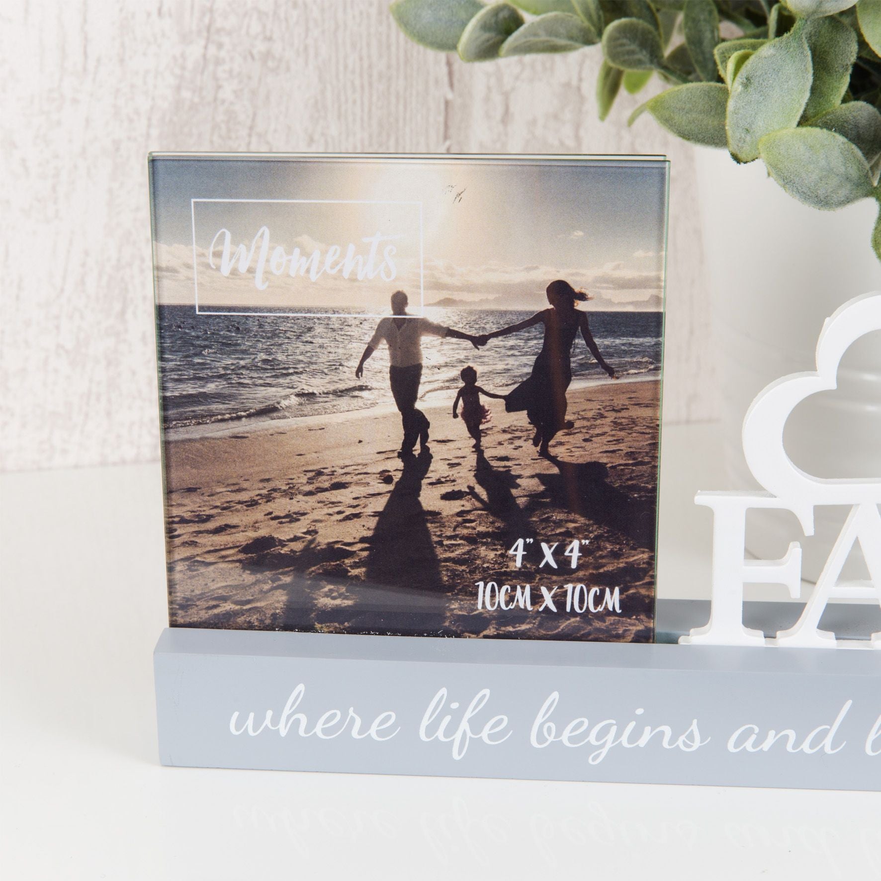 Celebrations Photo Frame - 4" x 4" - Family